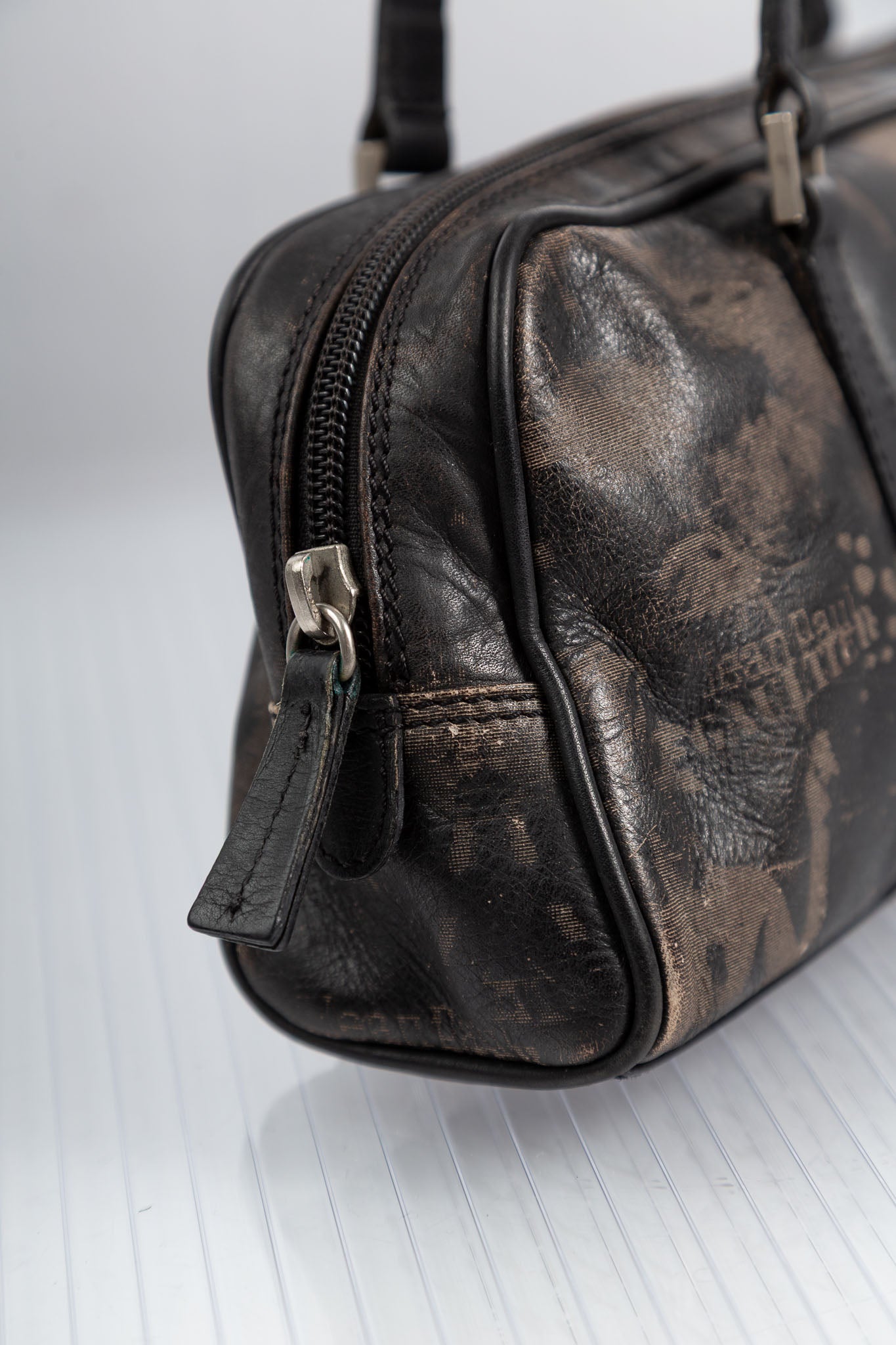 JEAN PAUL GUALTIER FW2001 FACE PRINT BAG