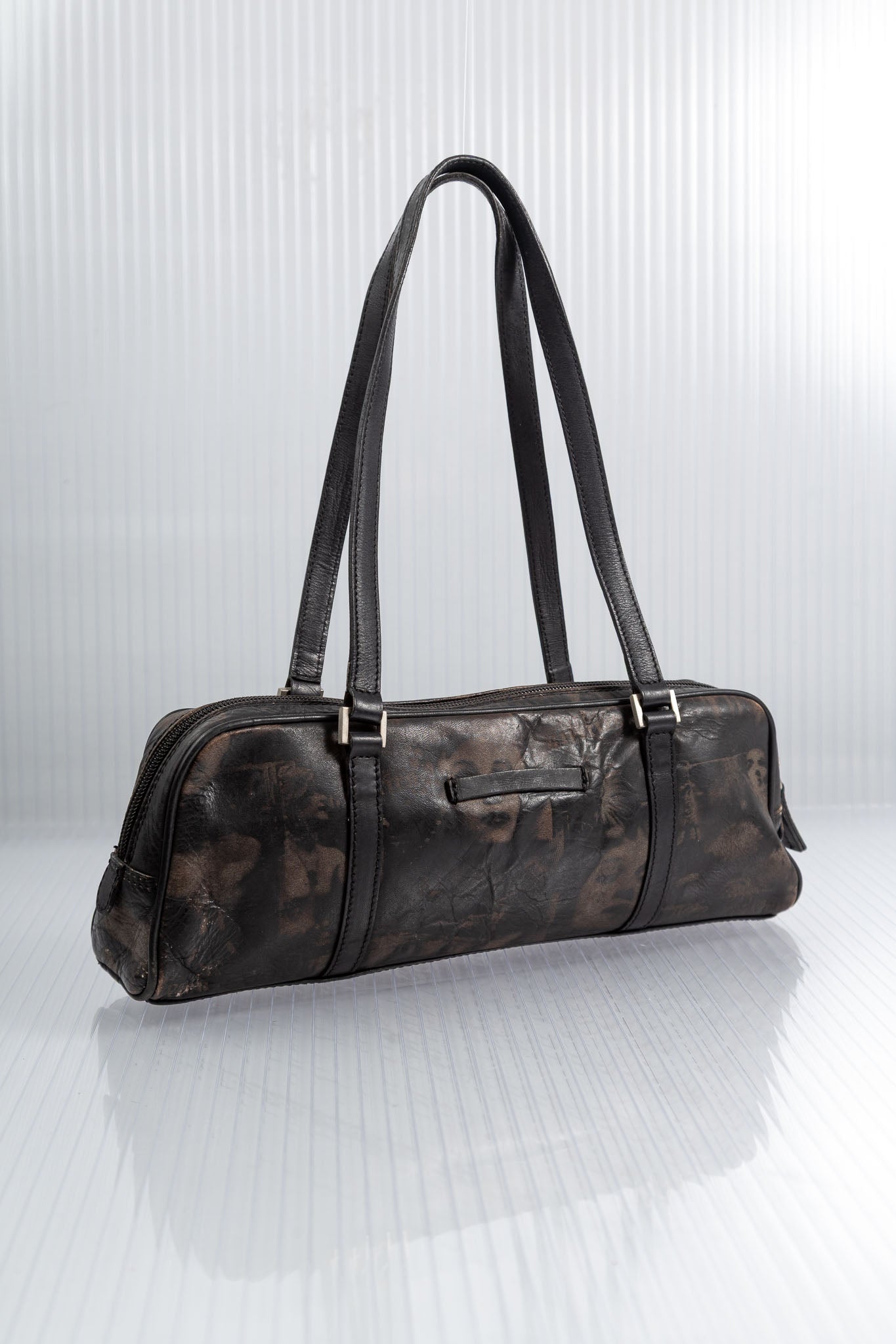 JEAN PAUL GUALTIER FW2001 FACE PRINT BAG