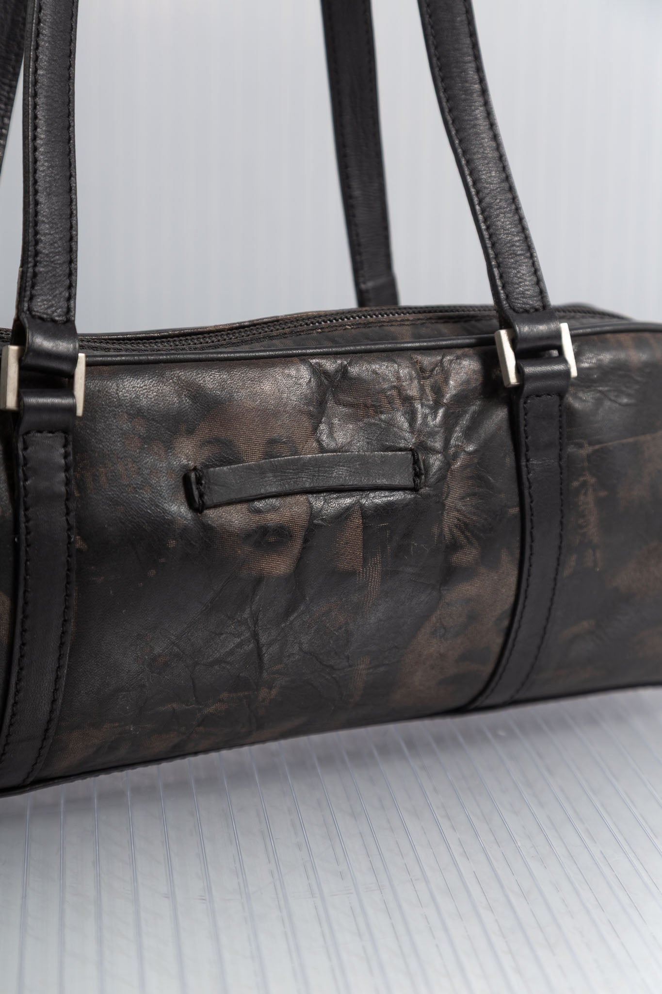 JEAN PAUL GUALTIER FW2001 FACE PRINT BAG