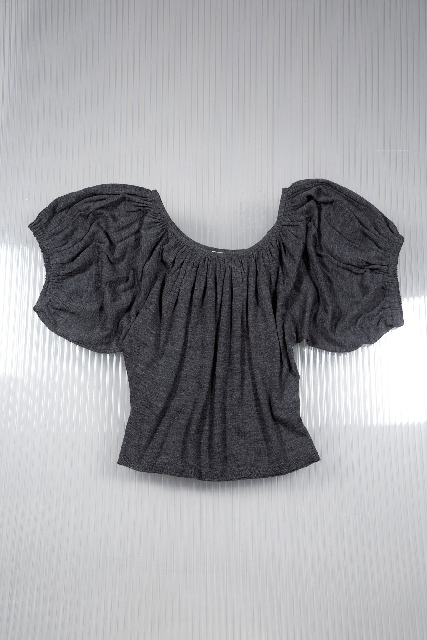PRADA WOOL PUFF SLEEVES TOP