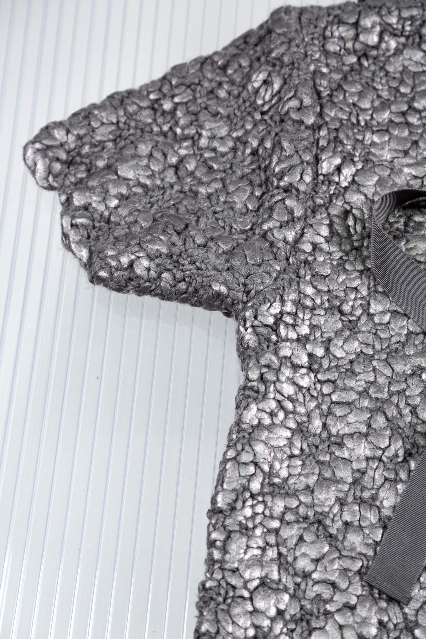 MONCLER WOOL SILVER JUMPER