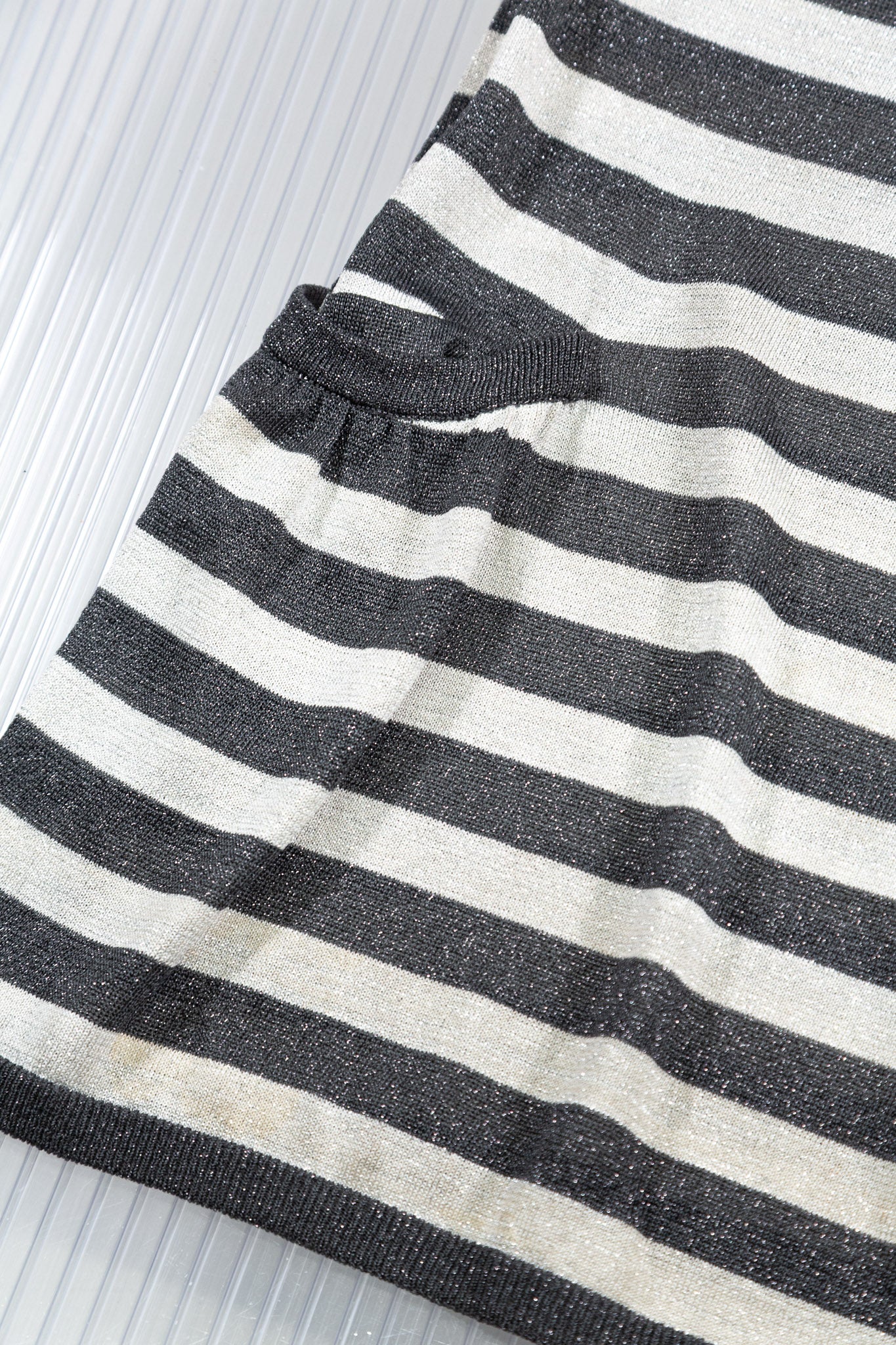 ICEBERG SEQUINS STRIPED DRESS