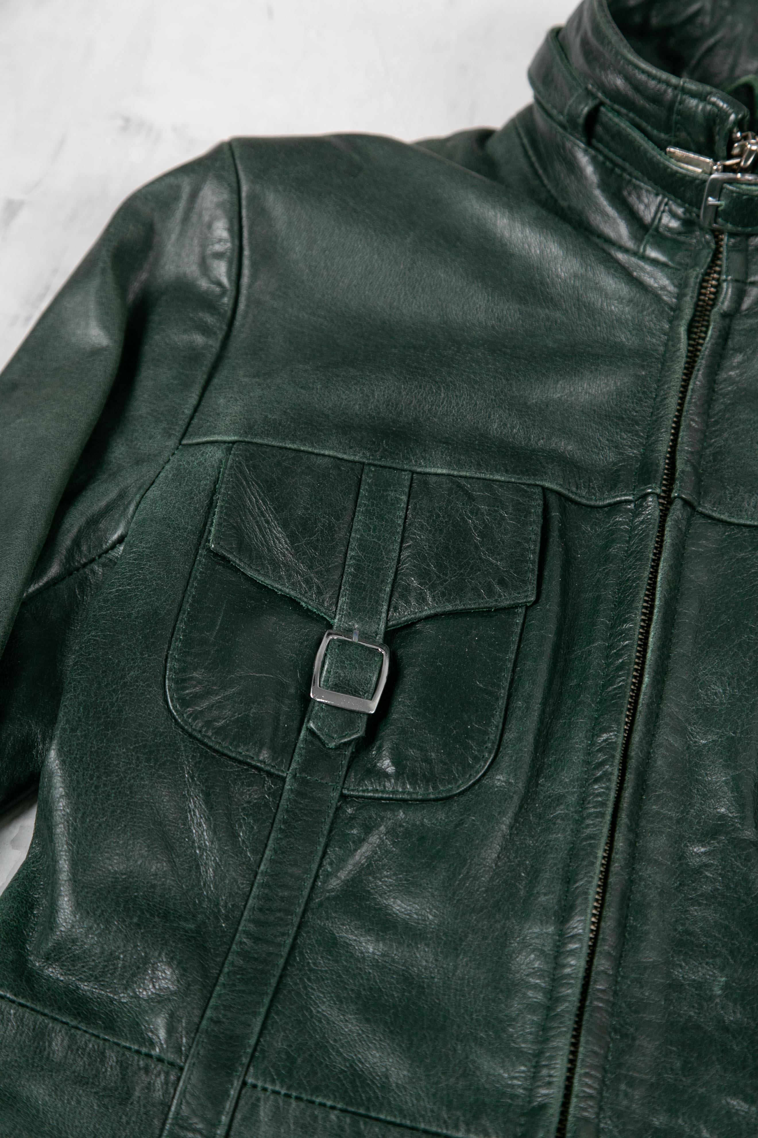 Pockets Moto Leather Jacket