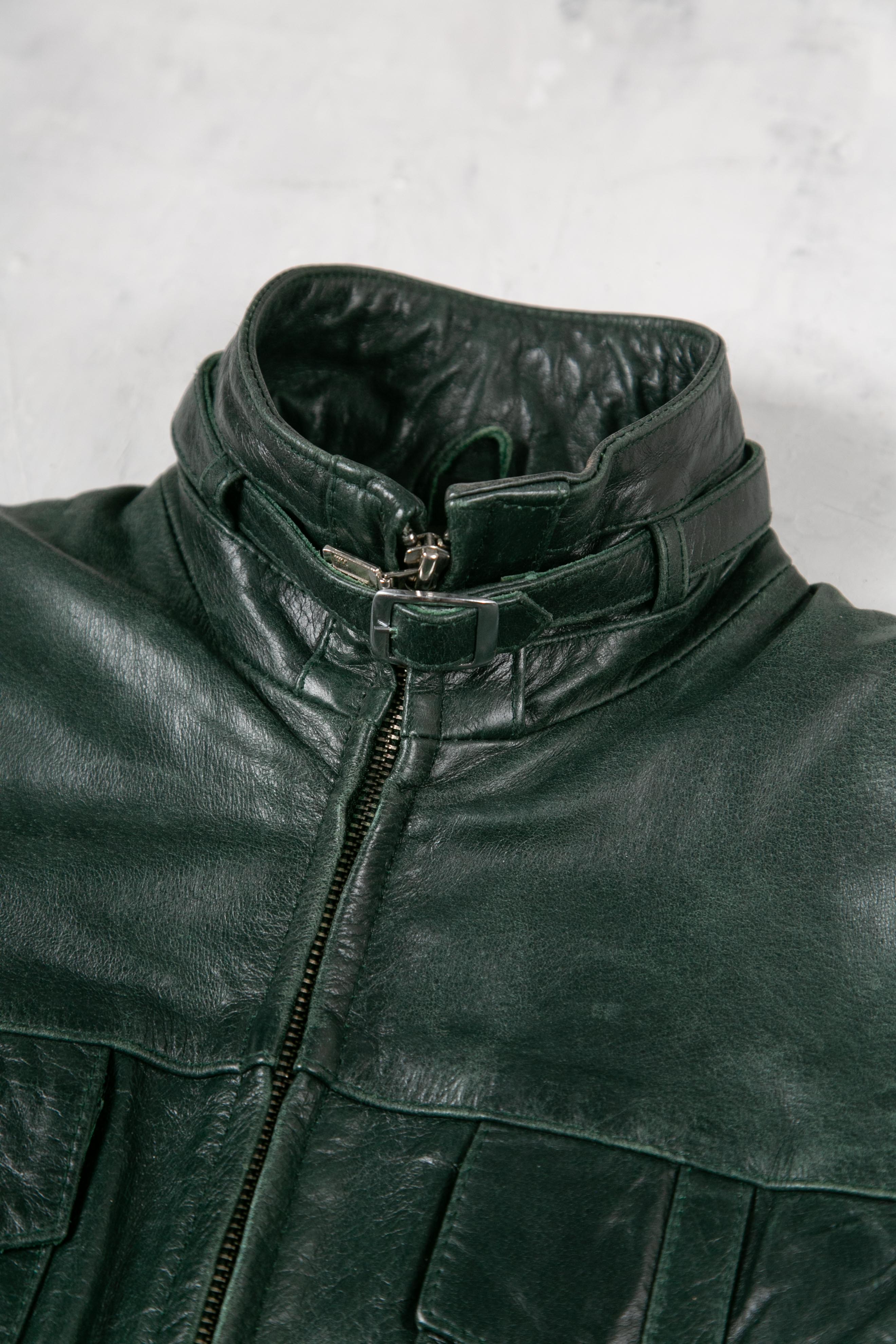 Pockets Moto Leather Jacket