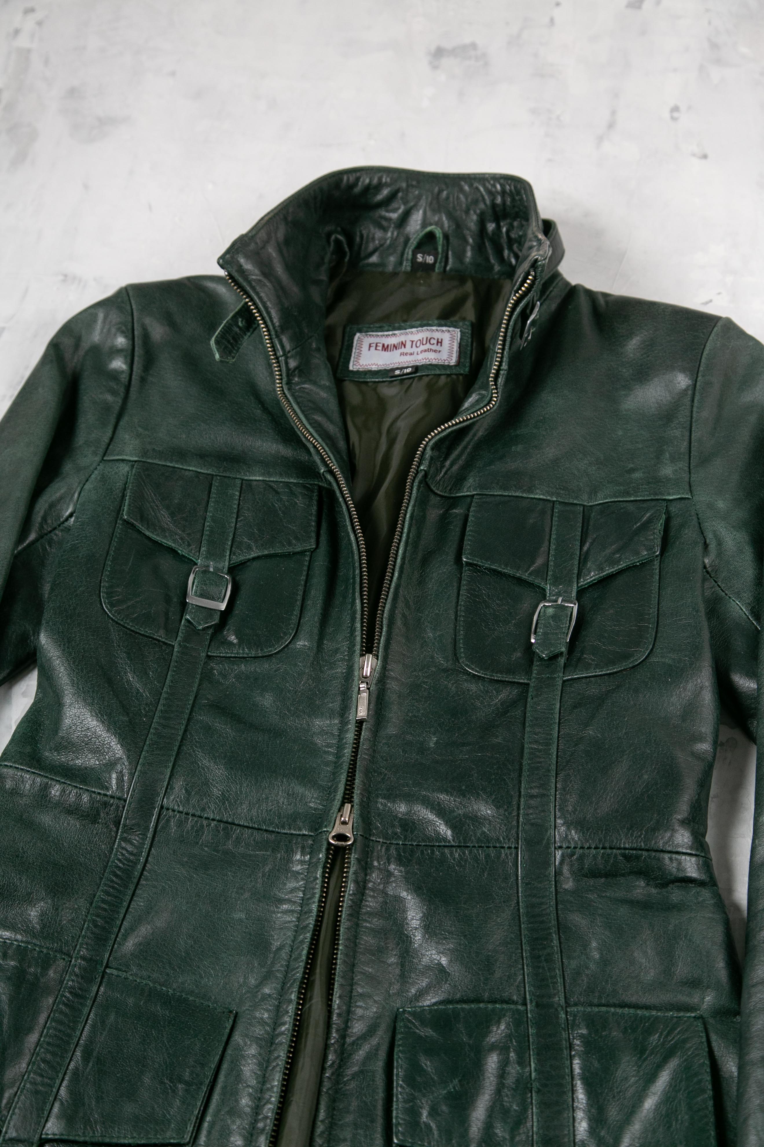 Pockets Moto Leather Jacket