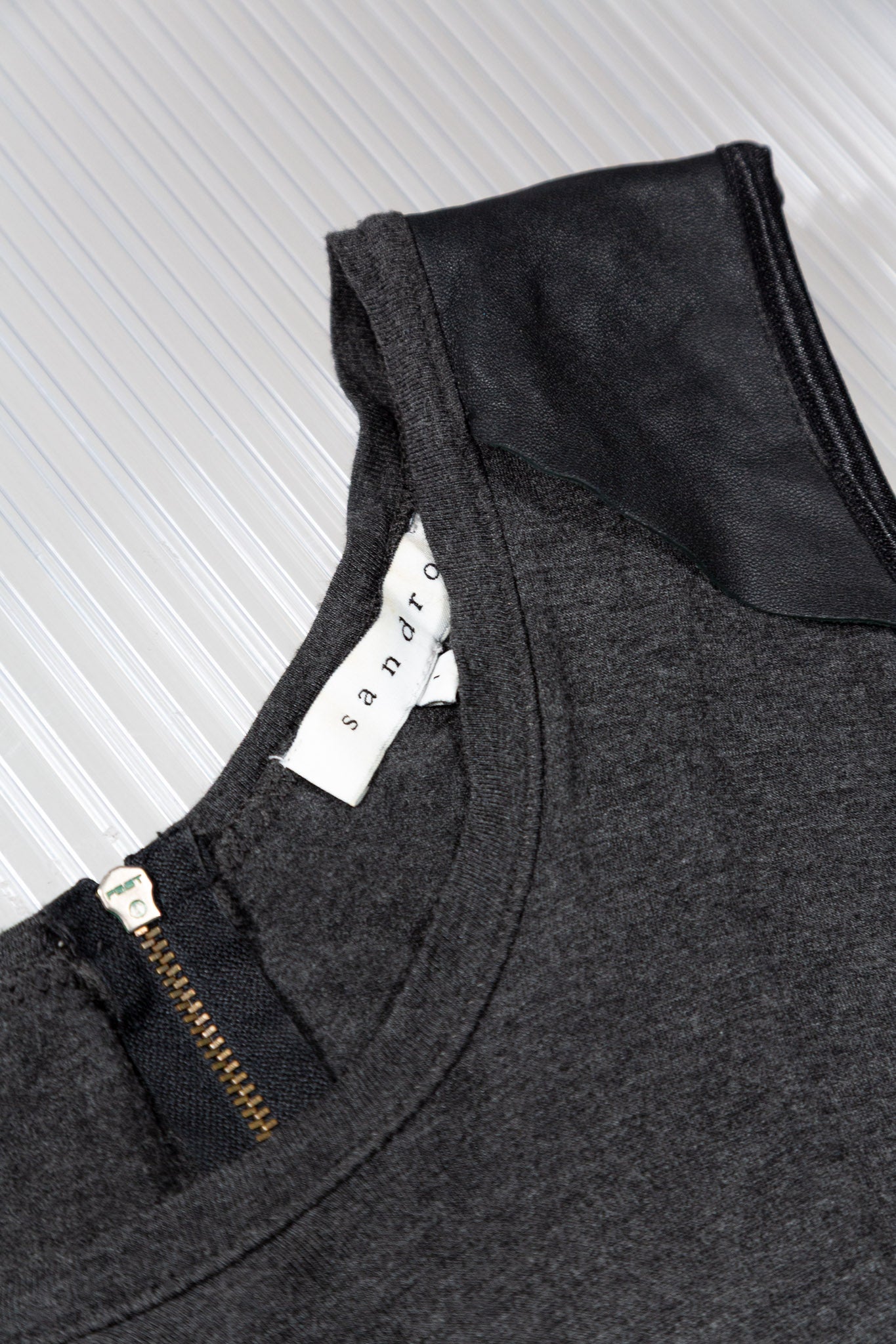 DRAPED VISCOSE MINI DRESS