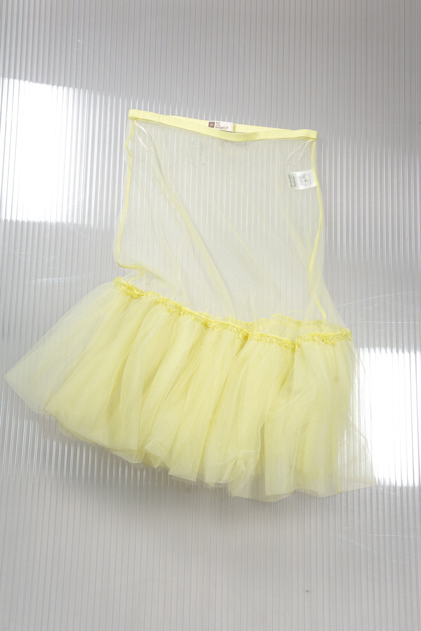 YELLOW MESH TUTU TULLE SKIRT