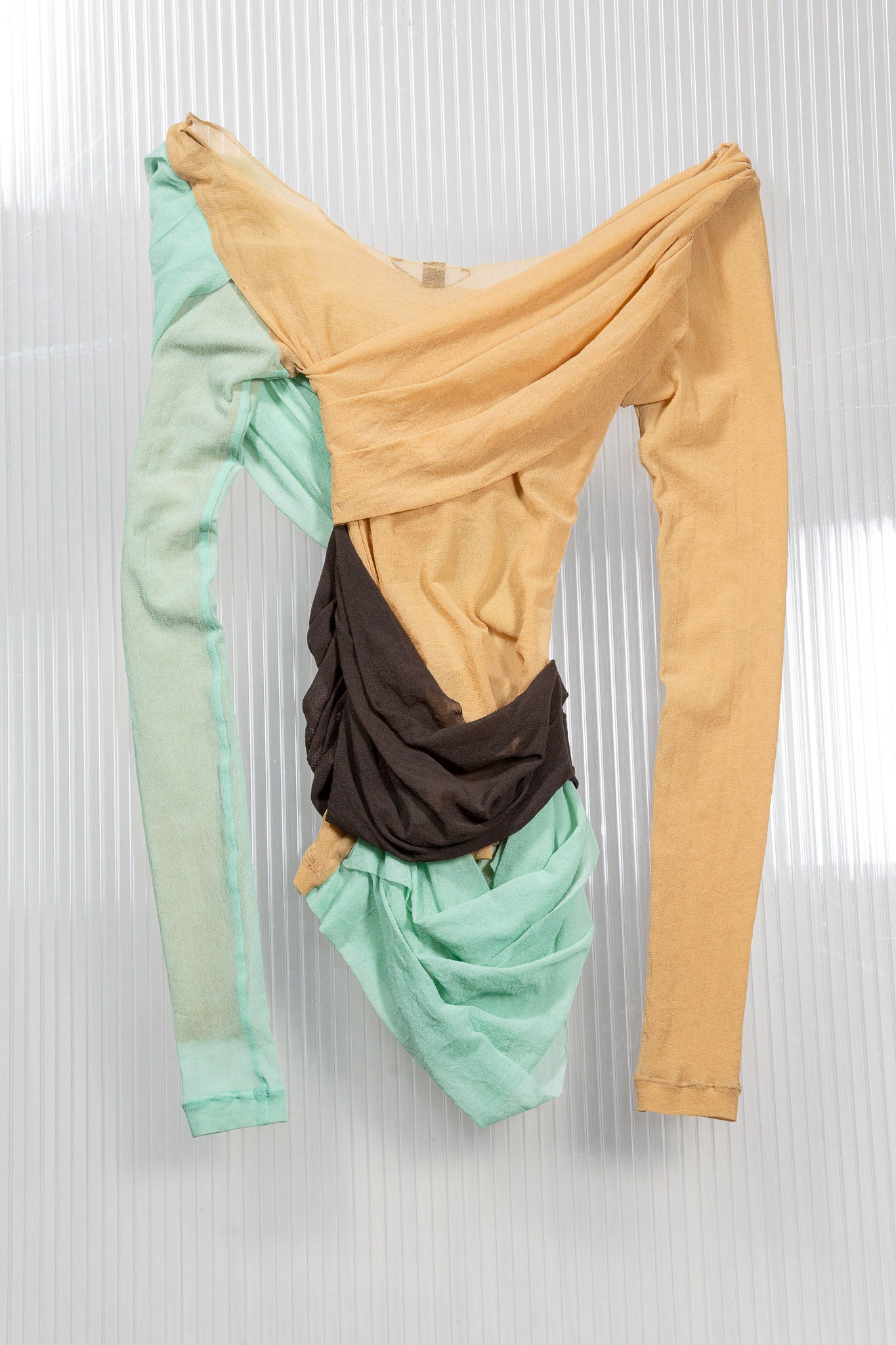 PLEIN SUD SS2003 LAYERED MESH TOP