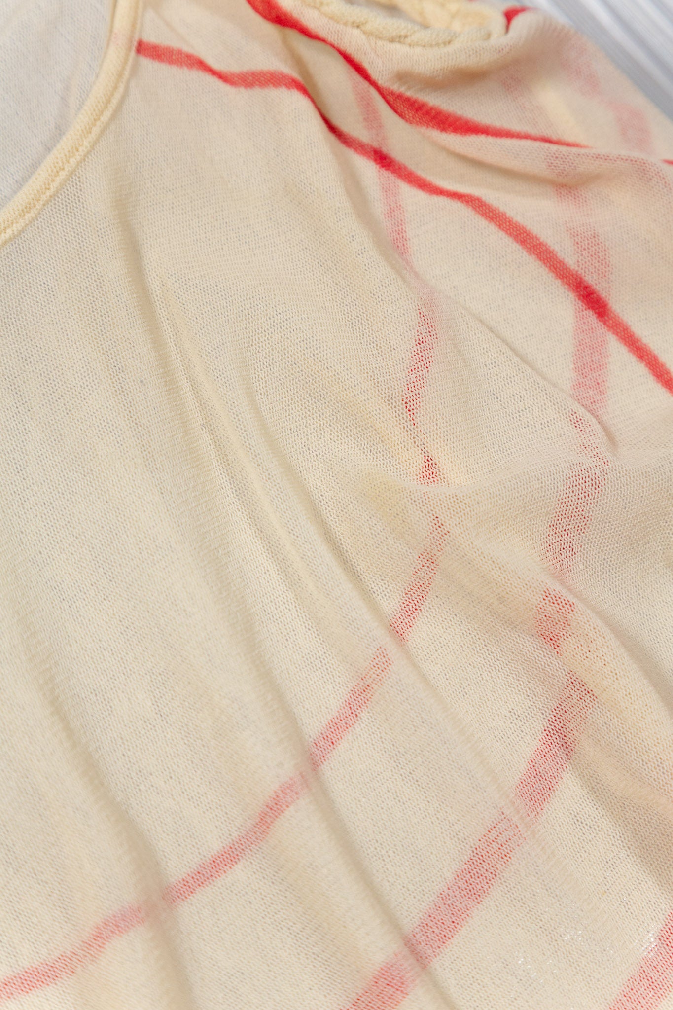 JEAN PAUL GUALTIER GRADIENT CIRCULAR MESH TOP