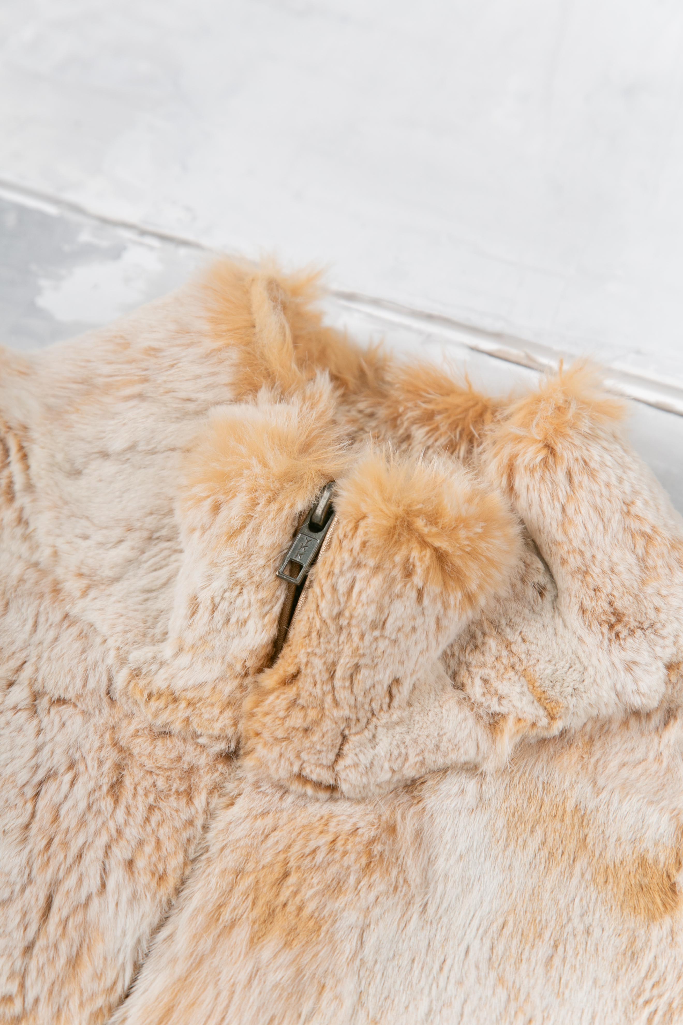 RABBIT FUR VEST