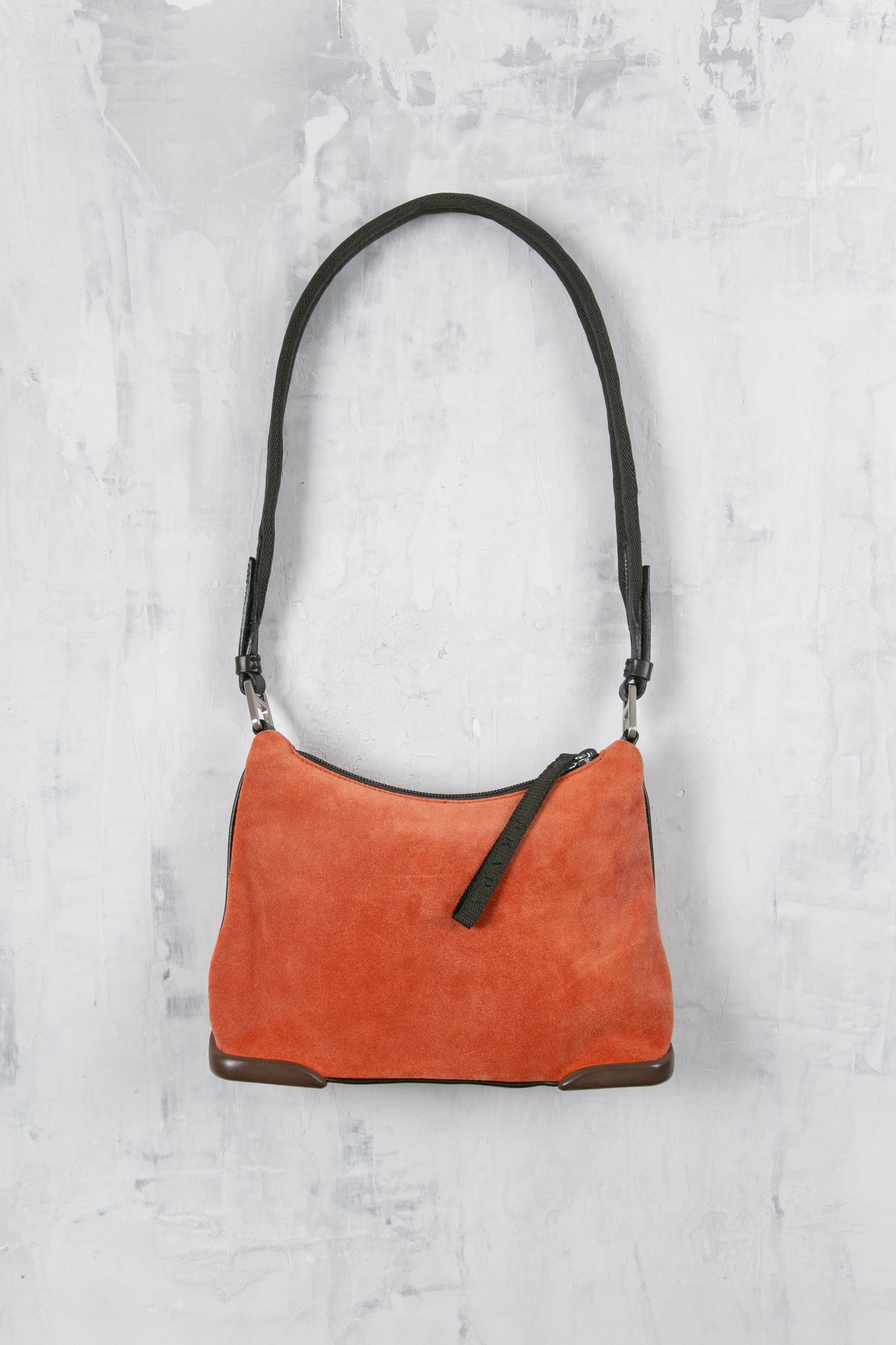 ORANGE SUEDE BAG