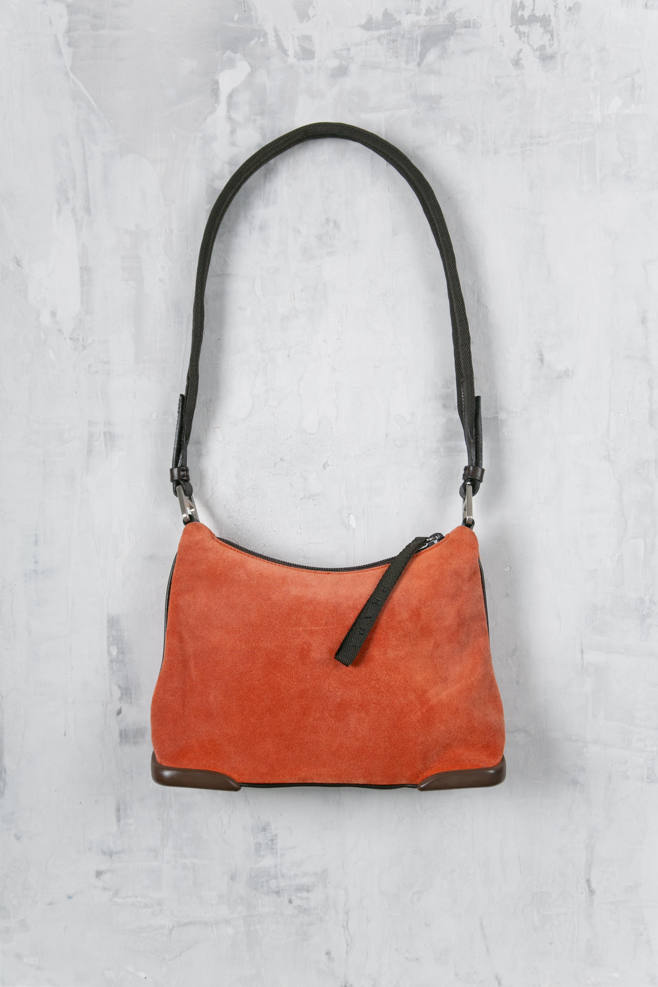 ORANGE SUEDE BAG