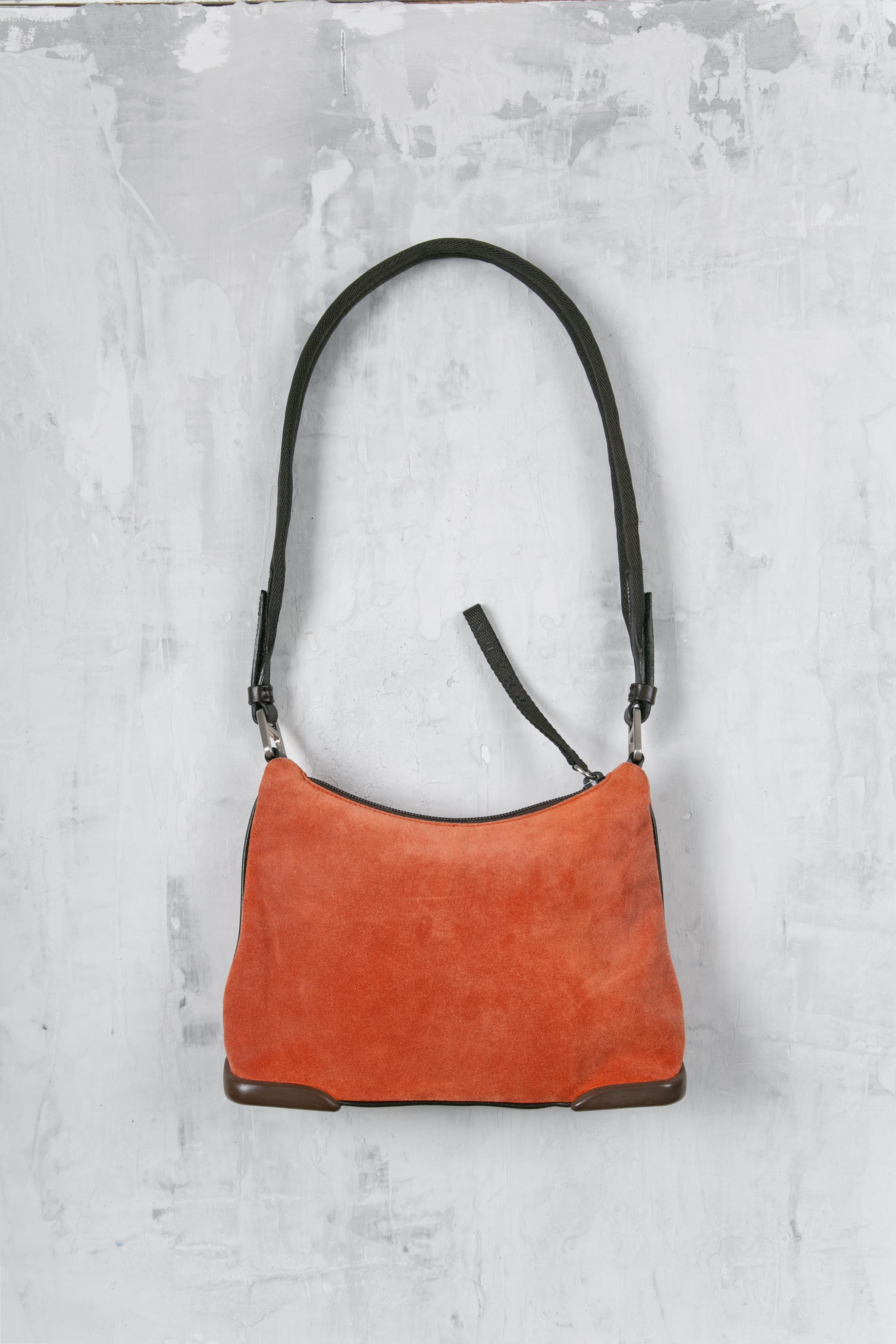 ORANGE SUEDE BAG