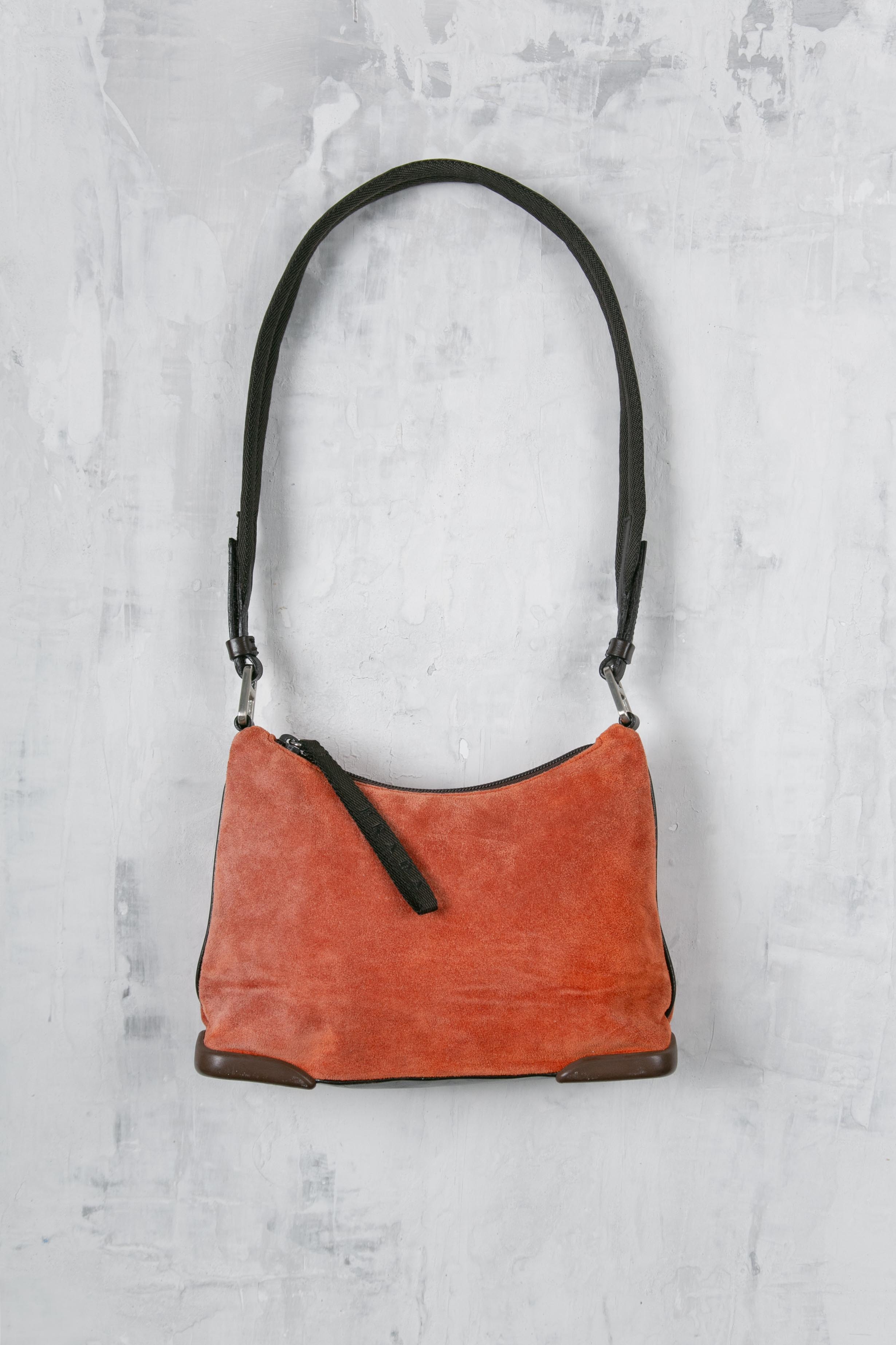 ORANGE SUEDE BAG