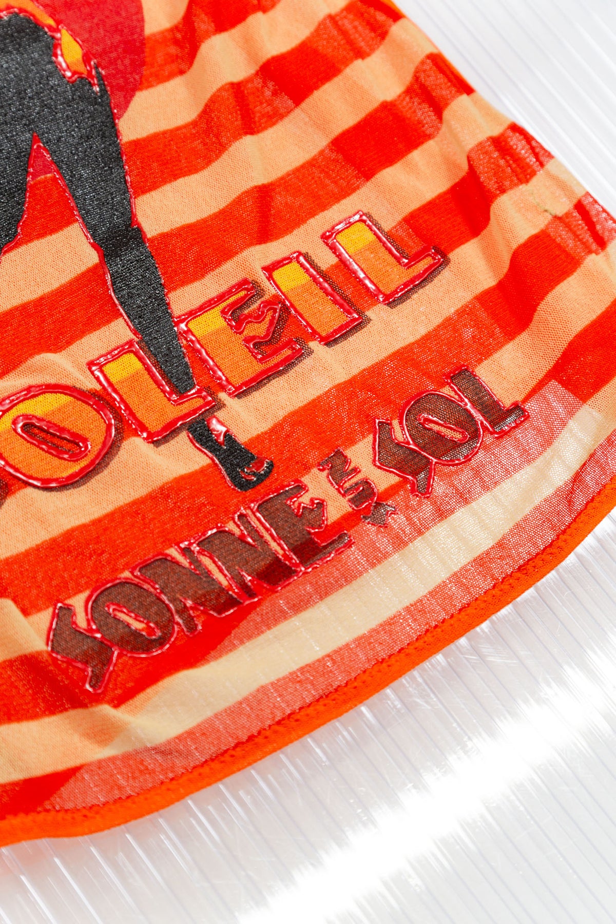 JEAN PAUL GAULTIER SHEER 'AMOUR AU SOLEIL' MESH TANK TOP