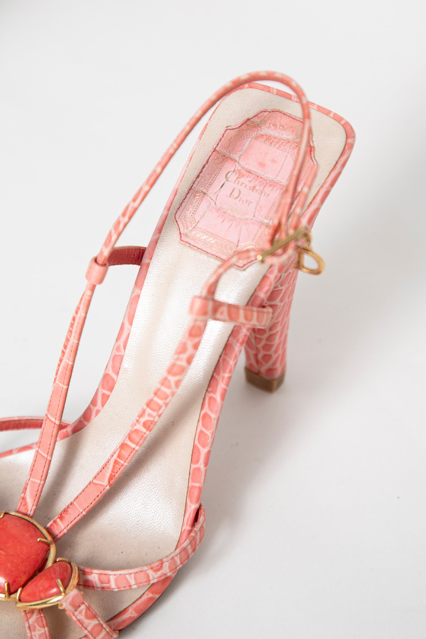 Dior Pink Piedra Sandals