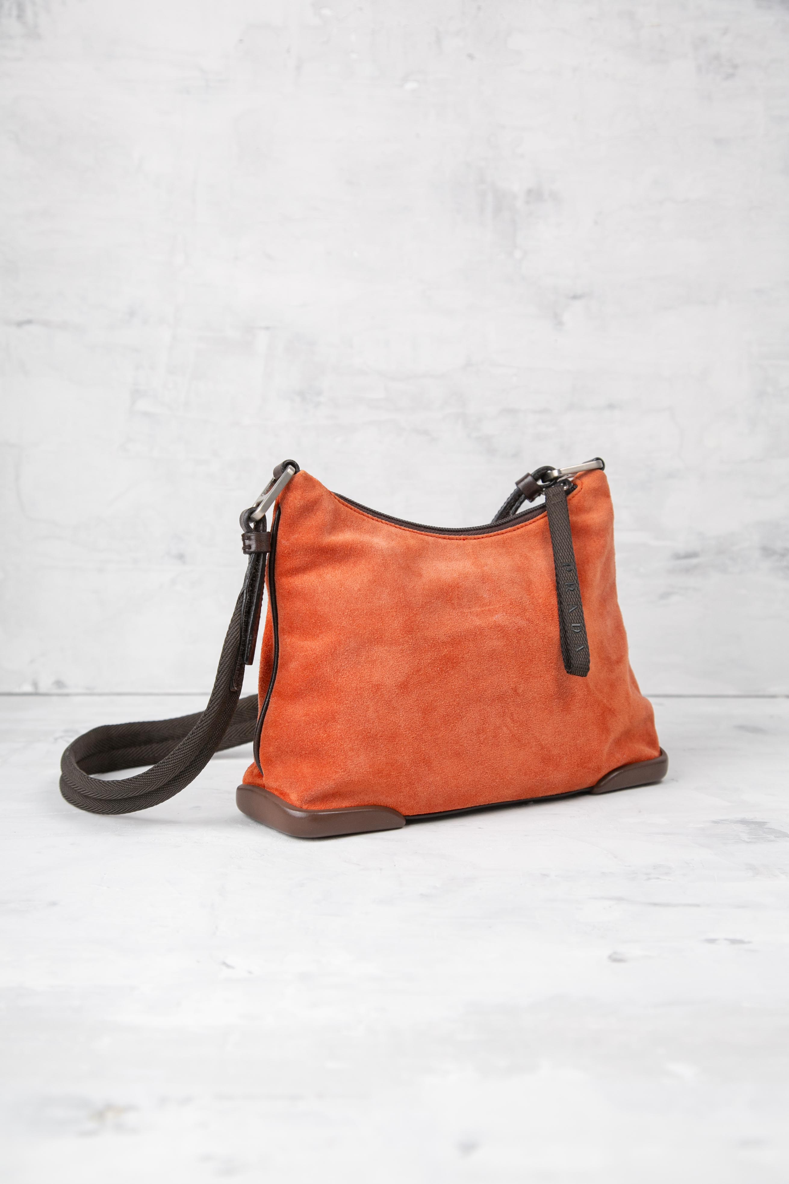 ORANGE SUEDE BAG