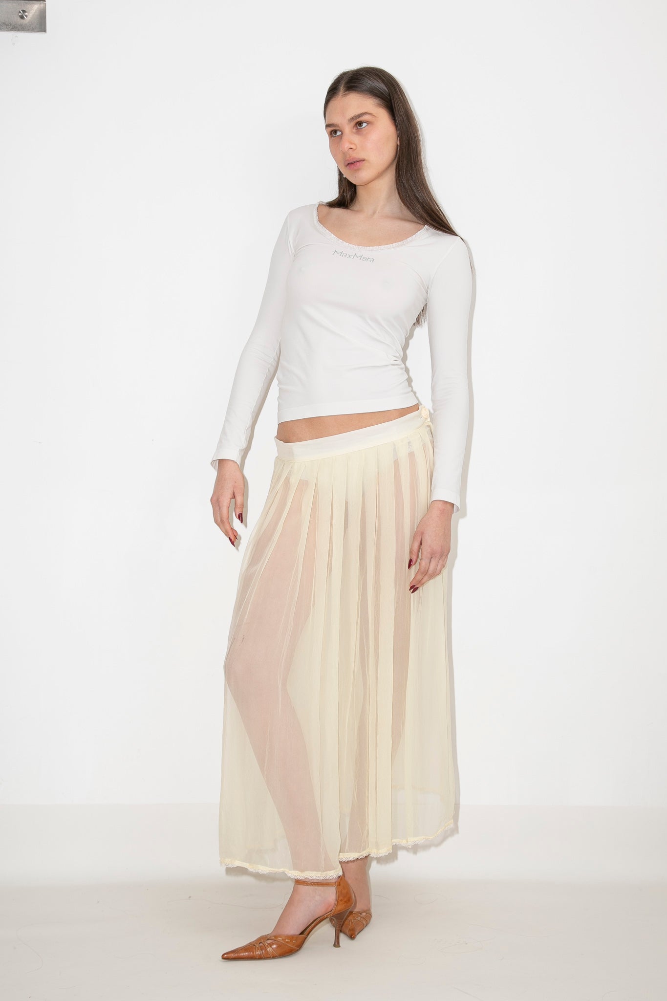 Italian Silky Maxi Skirt