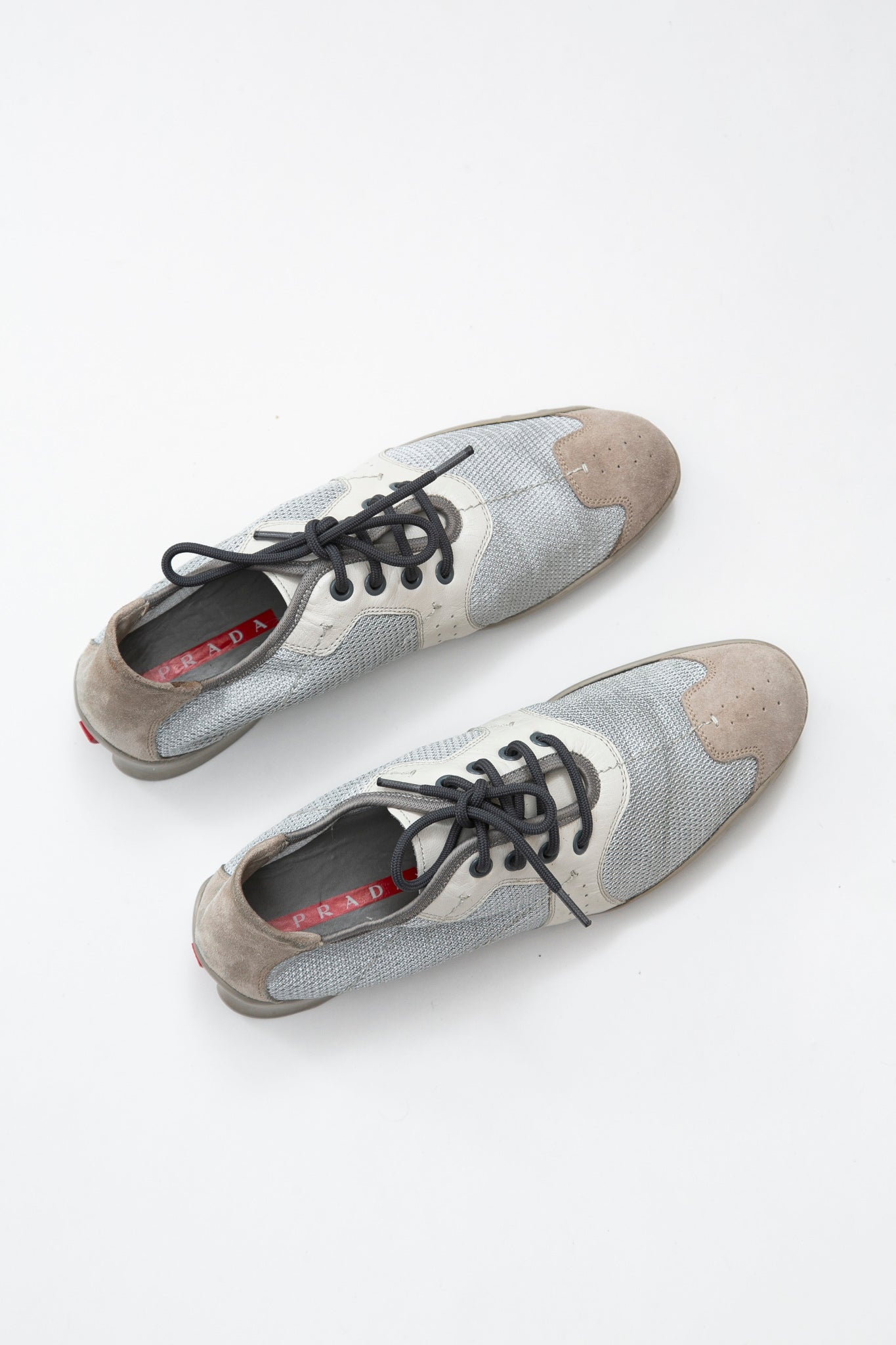 Prada Silver Sneakers