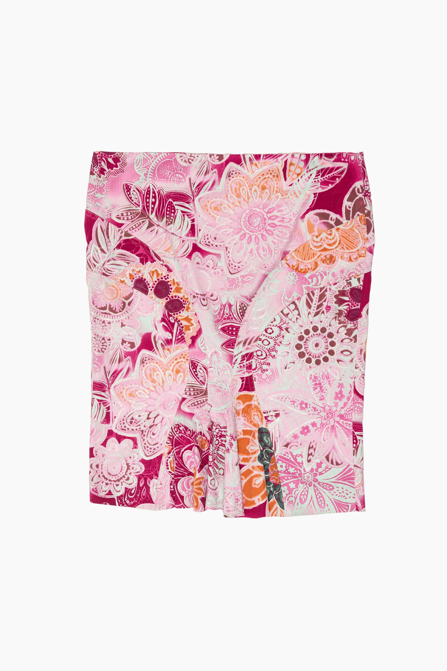 Roberto Cavalli Wild Pink Life Skirt