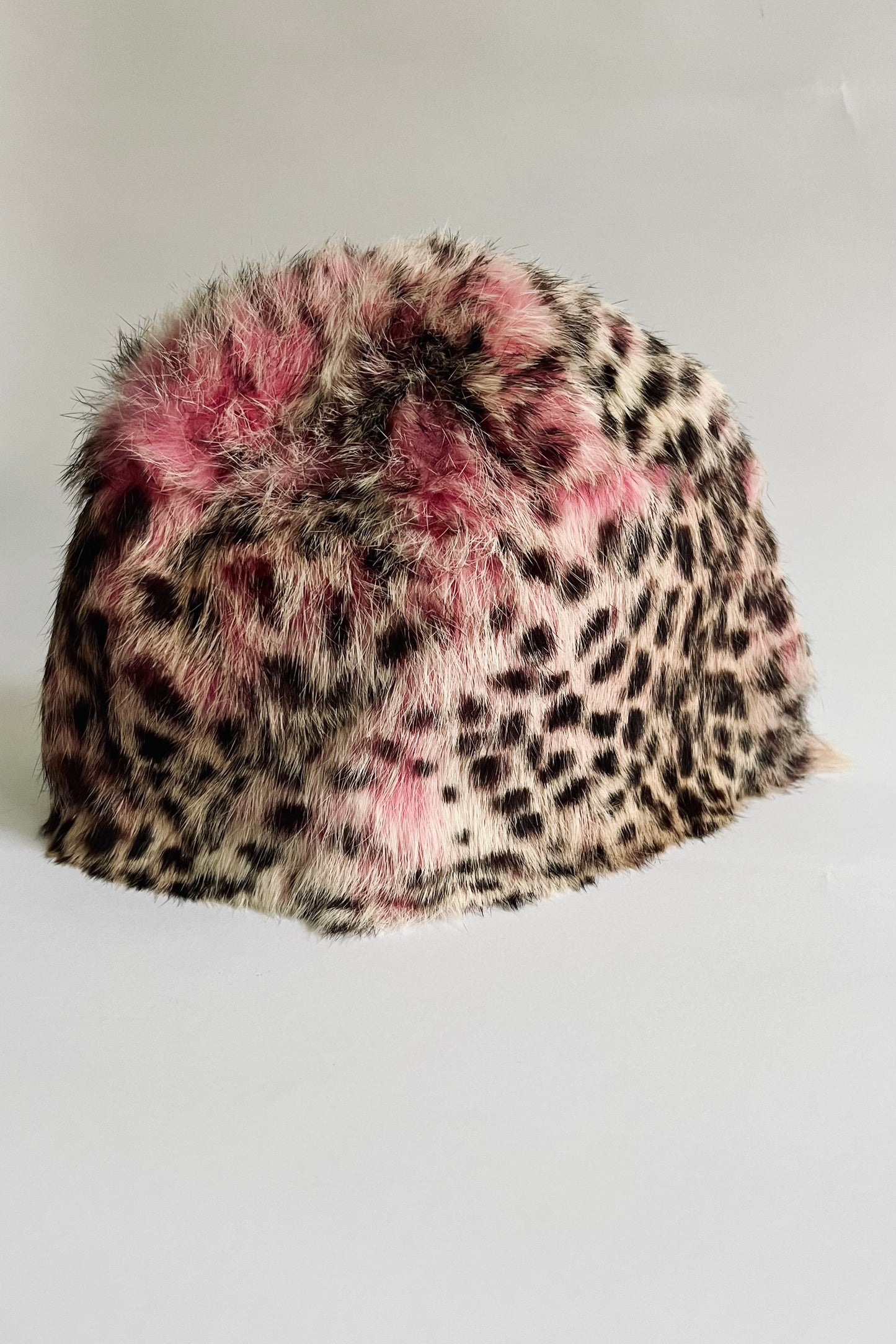 Pink Rabbit Fur Hat