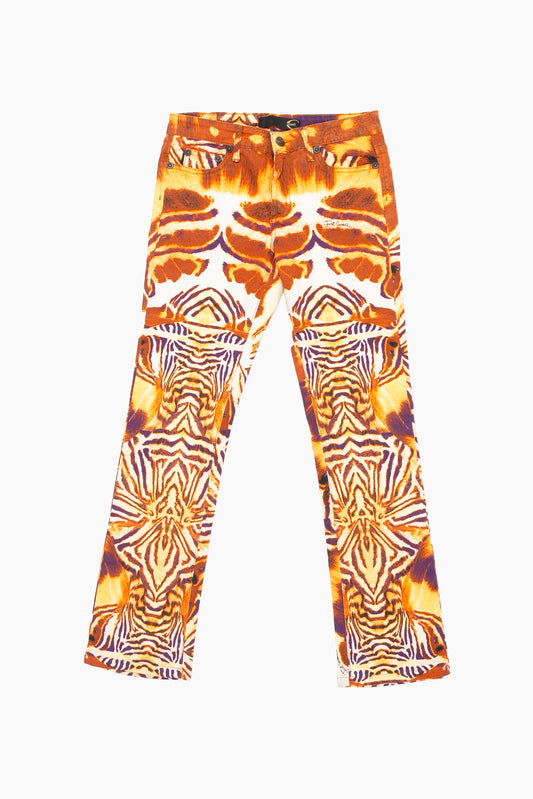 Roberto Cavalli Fire Zebra Pants