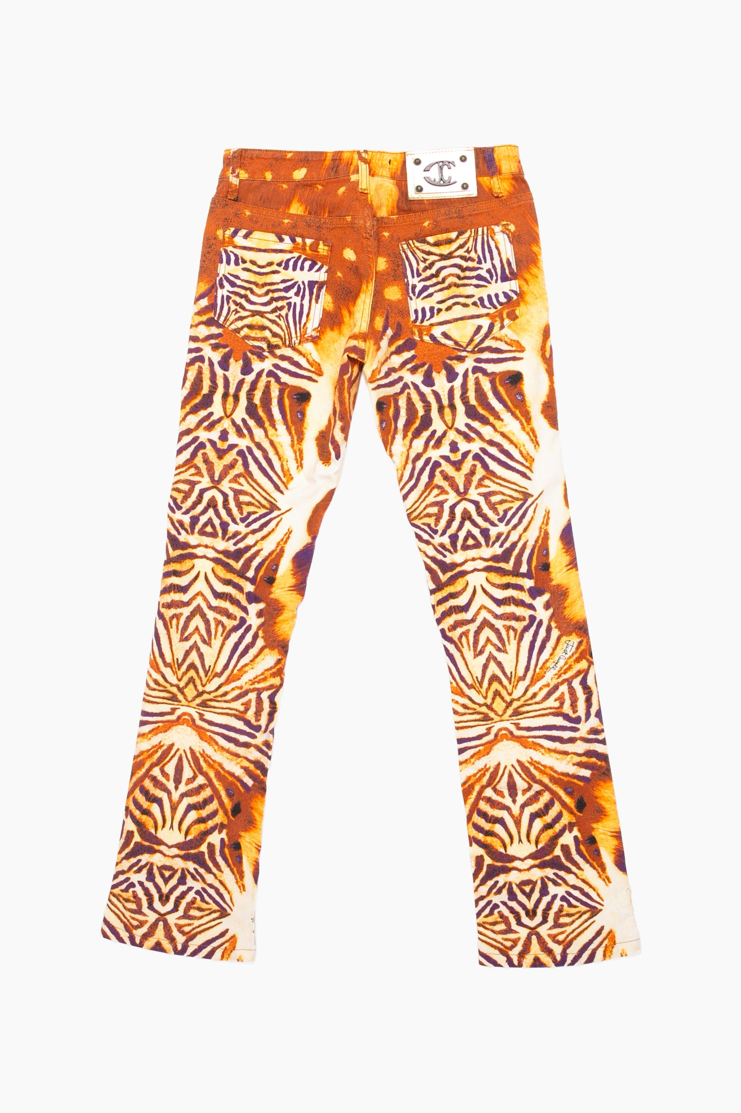Roberto Cavalli Fire Zebra Pants