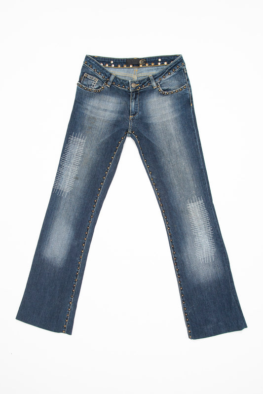 Cavalli Blue Studded Jeans