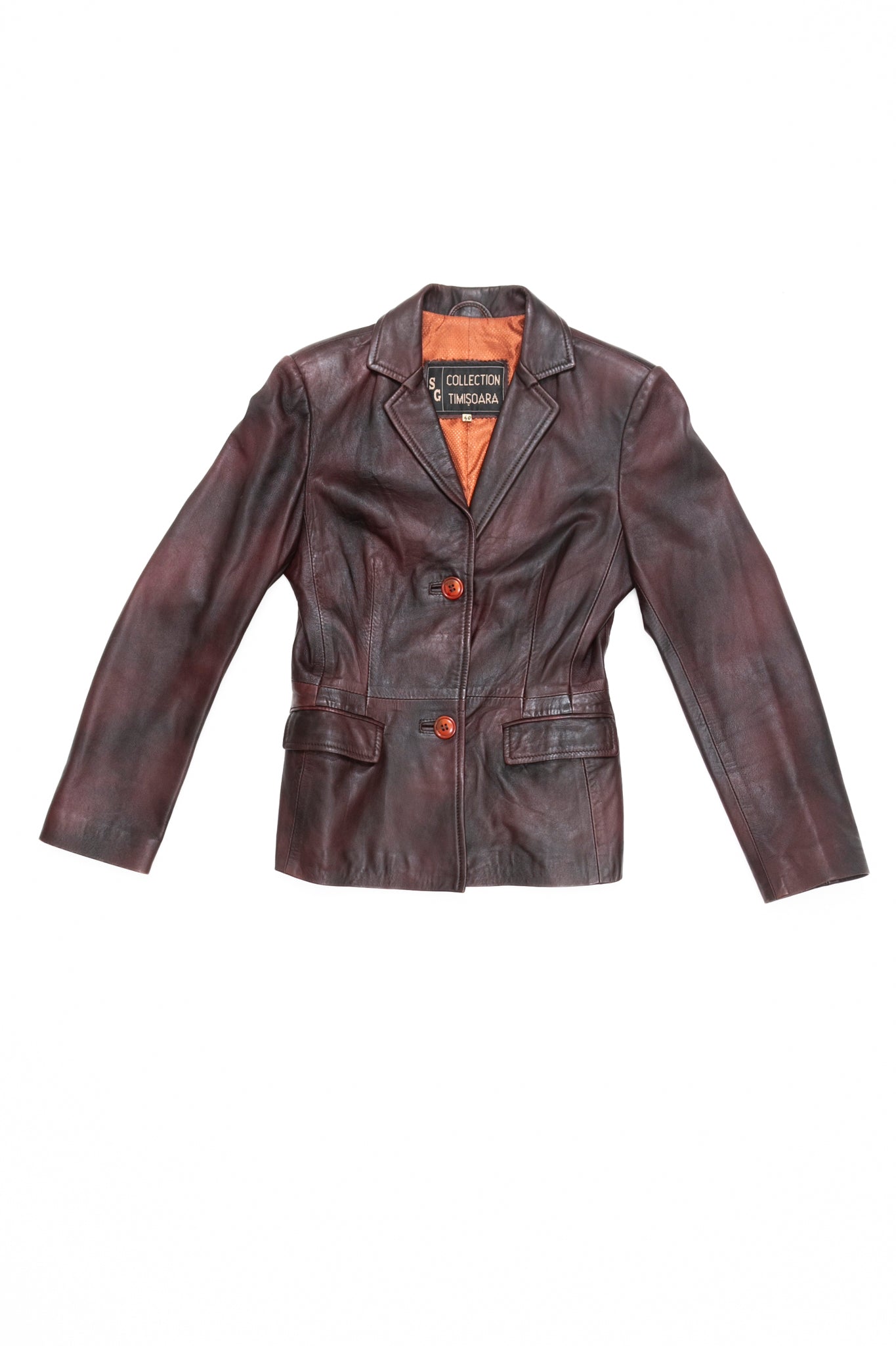 Plum Foggy Leather Jacket