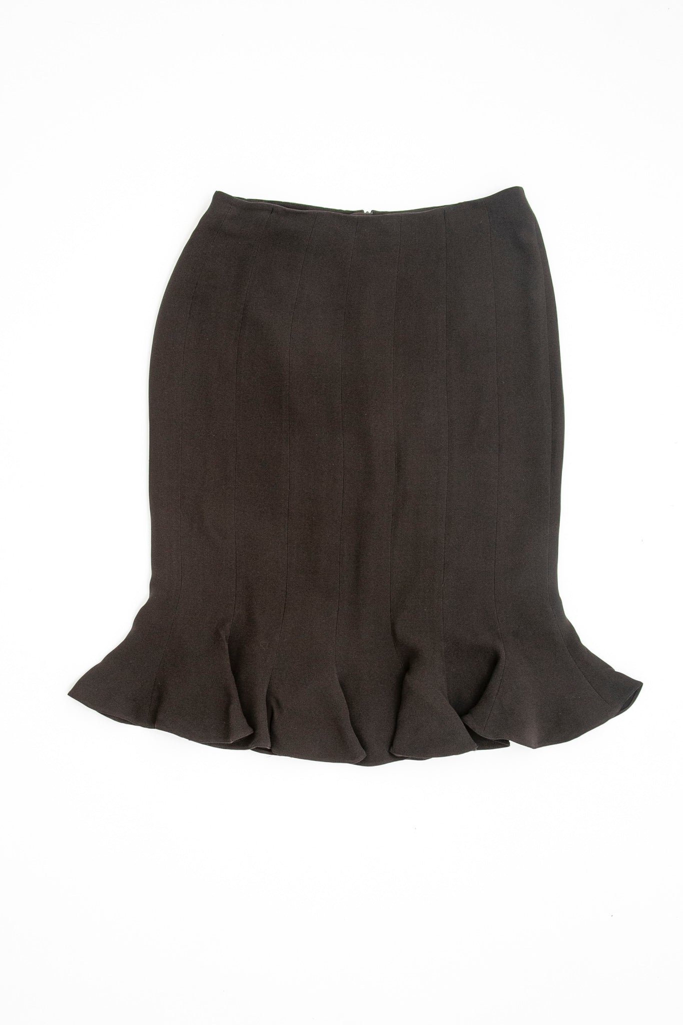 Armani Brown Pleated Skirt