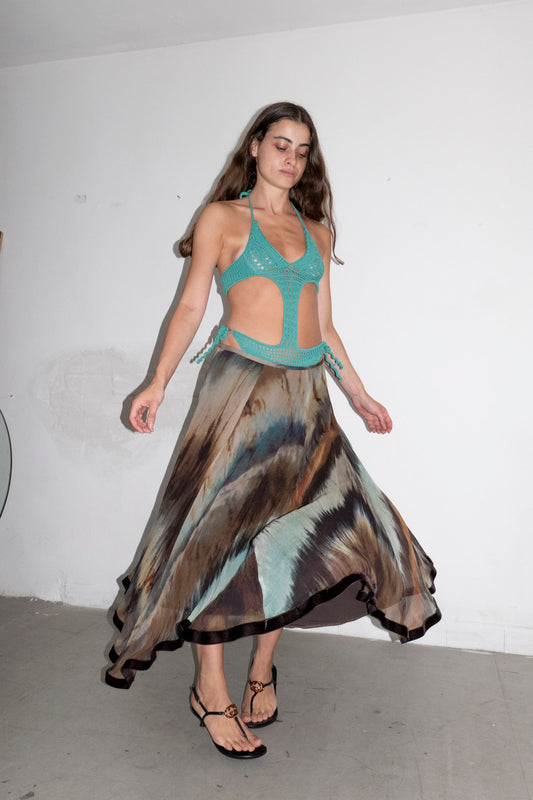 Ocean Silk Skirt
