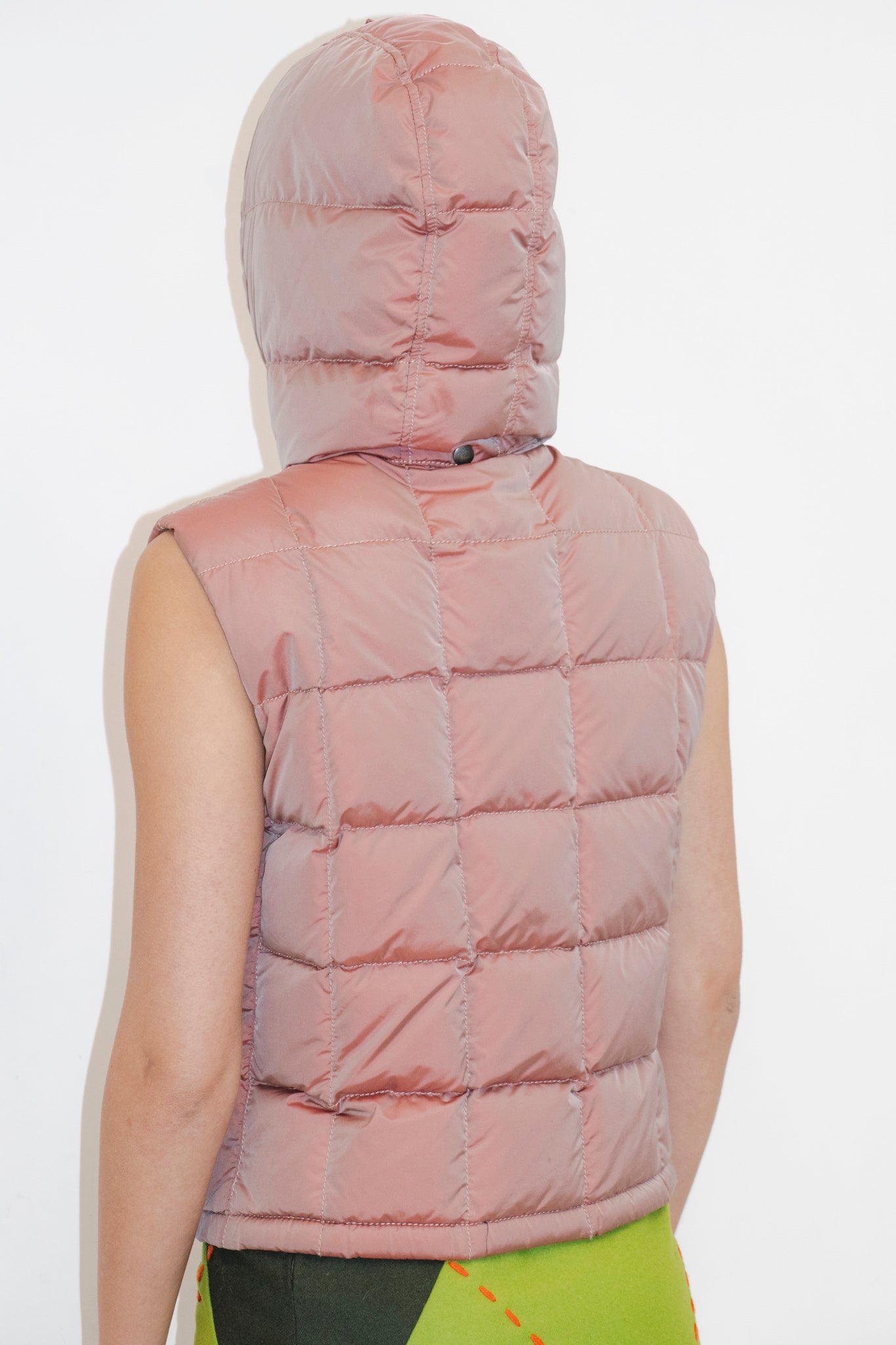 2000s Fay Pink Iridescent Puffer Vest