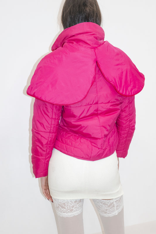 00s BYBLOS Pink Flower Puffer Coat