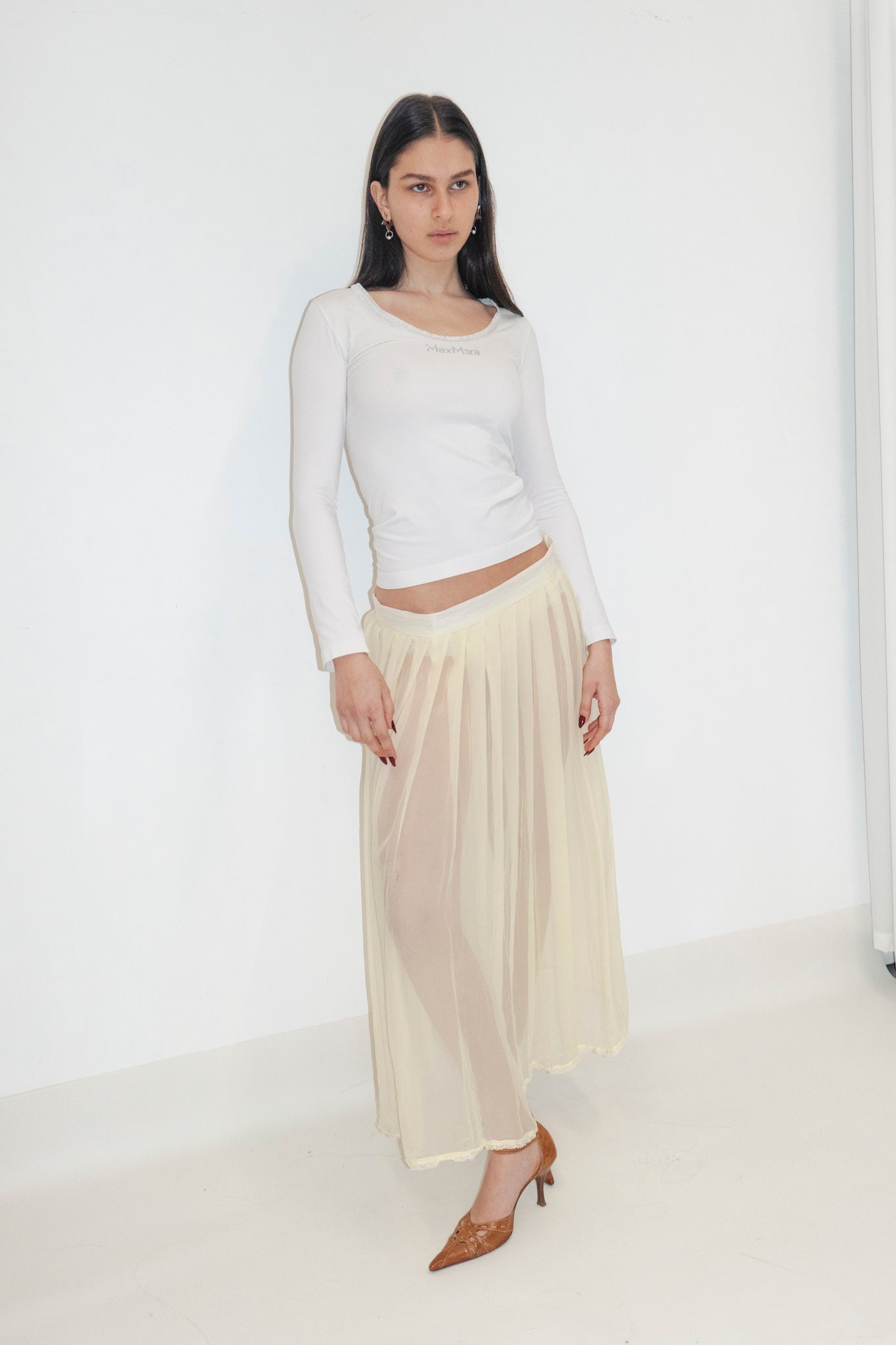 Italian Silky Maxi Skirt