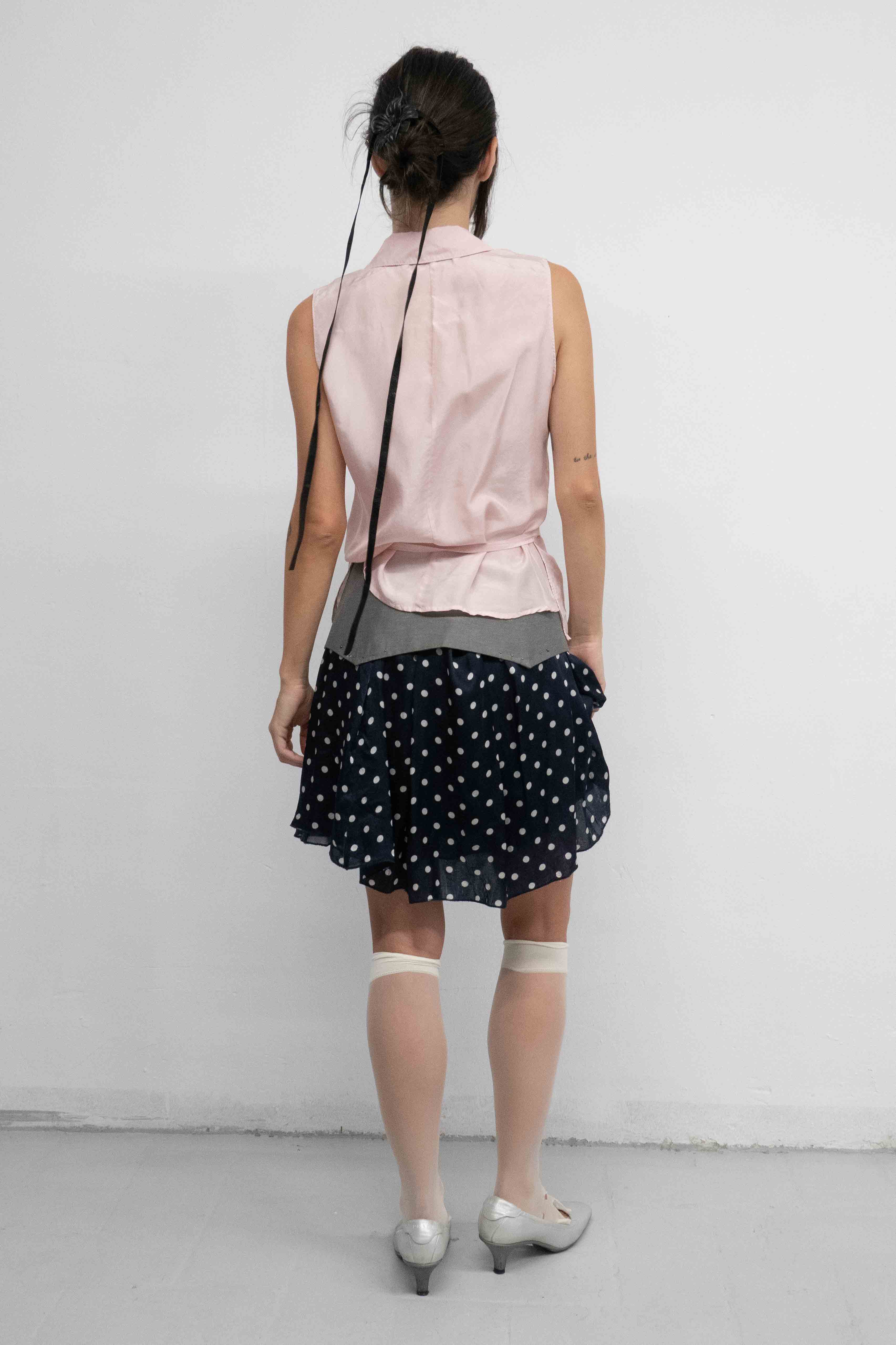 SILK POLKADOT SKIRT