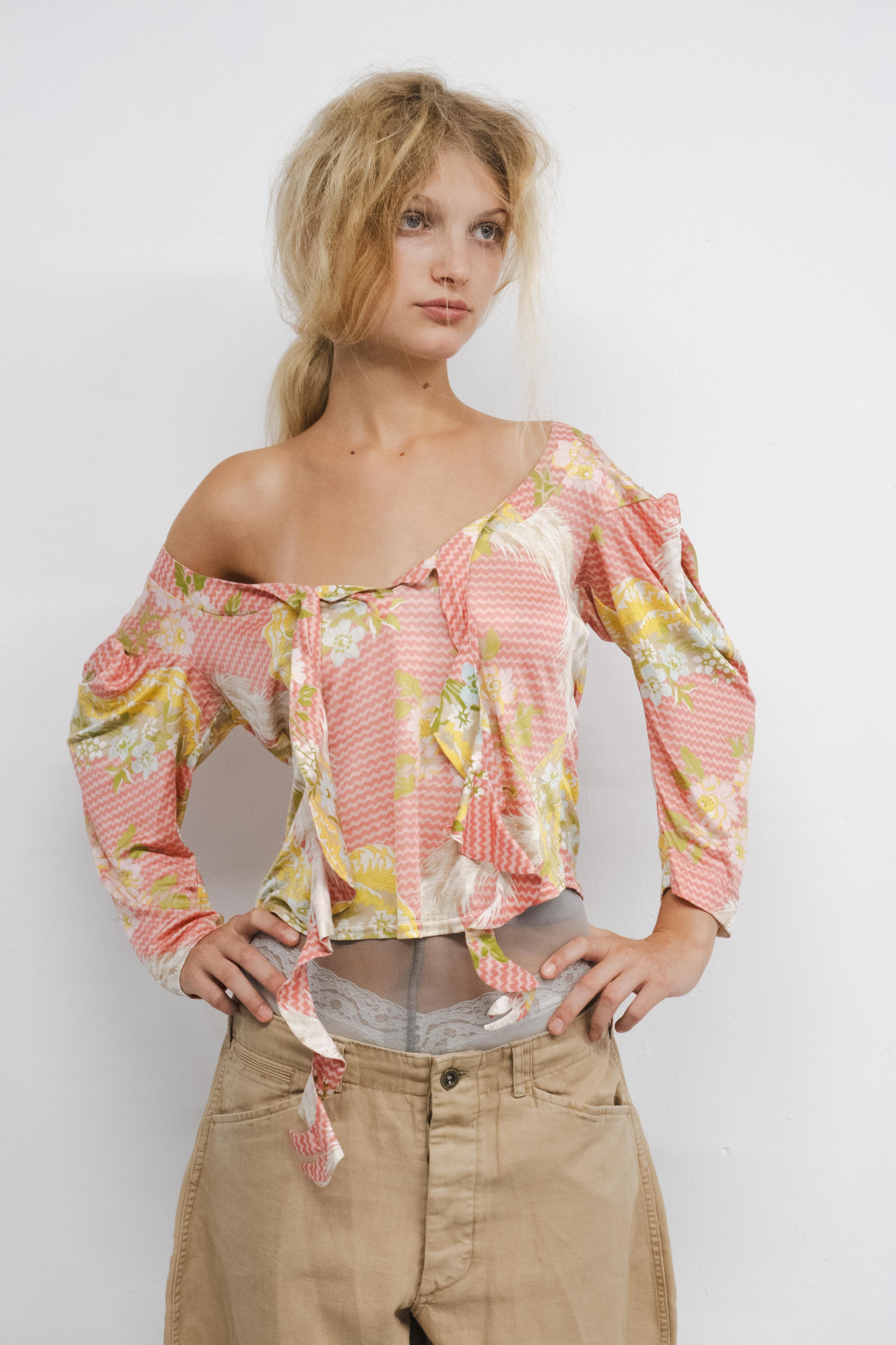 SS2001 GOLD LABEL FLORAL TOP