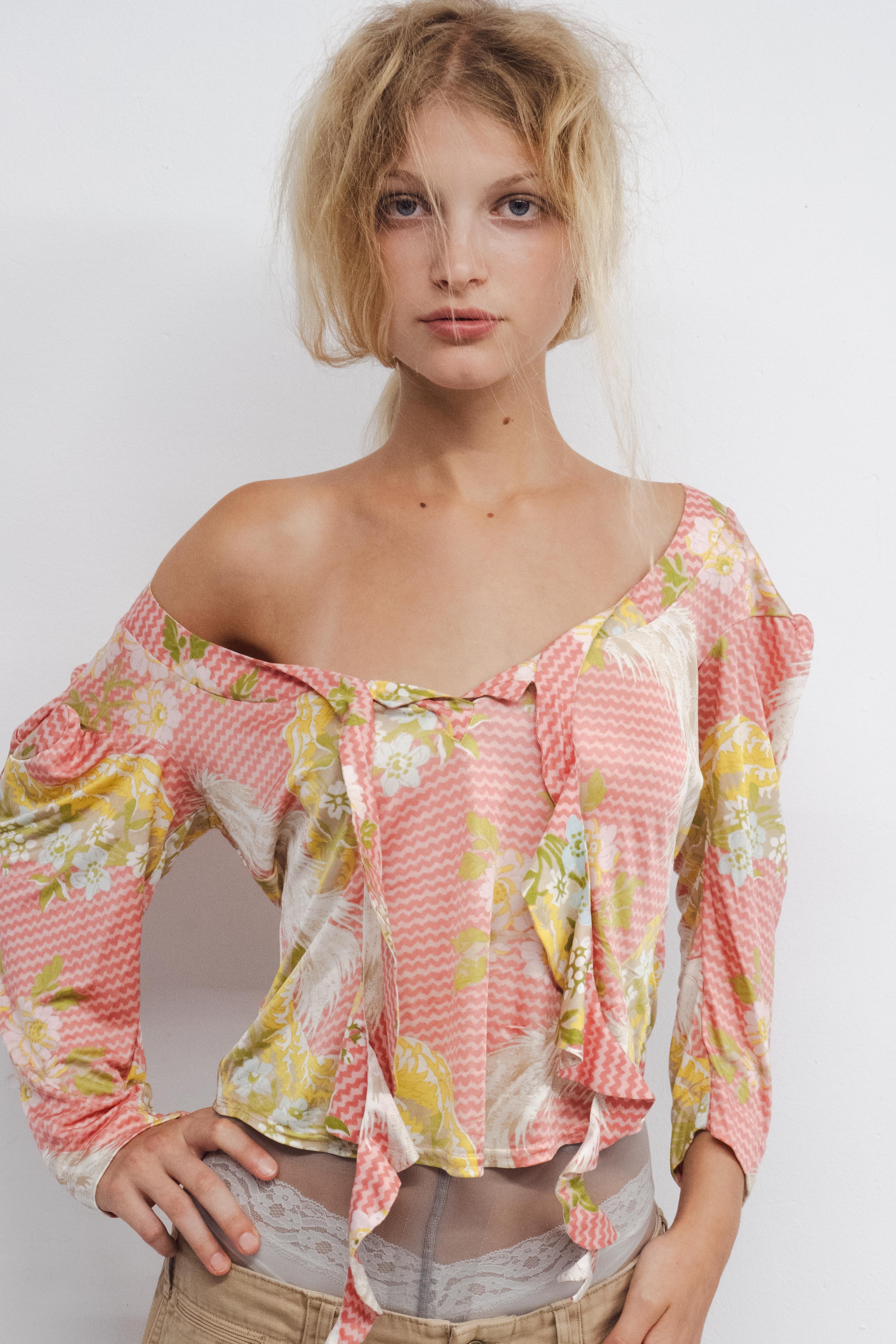 SS2001 GOLD LABEL FLORAL TOP