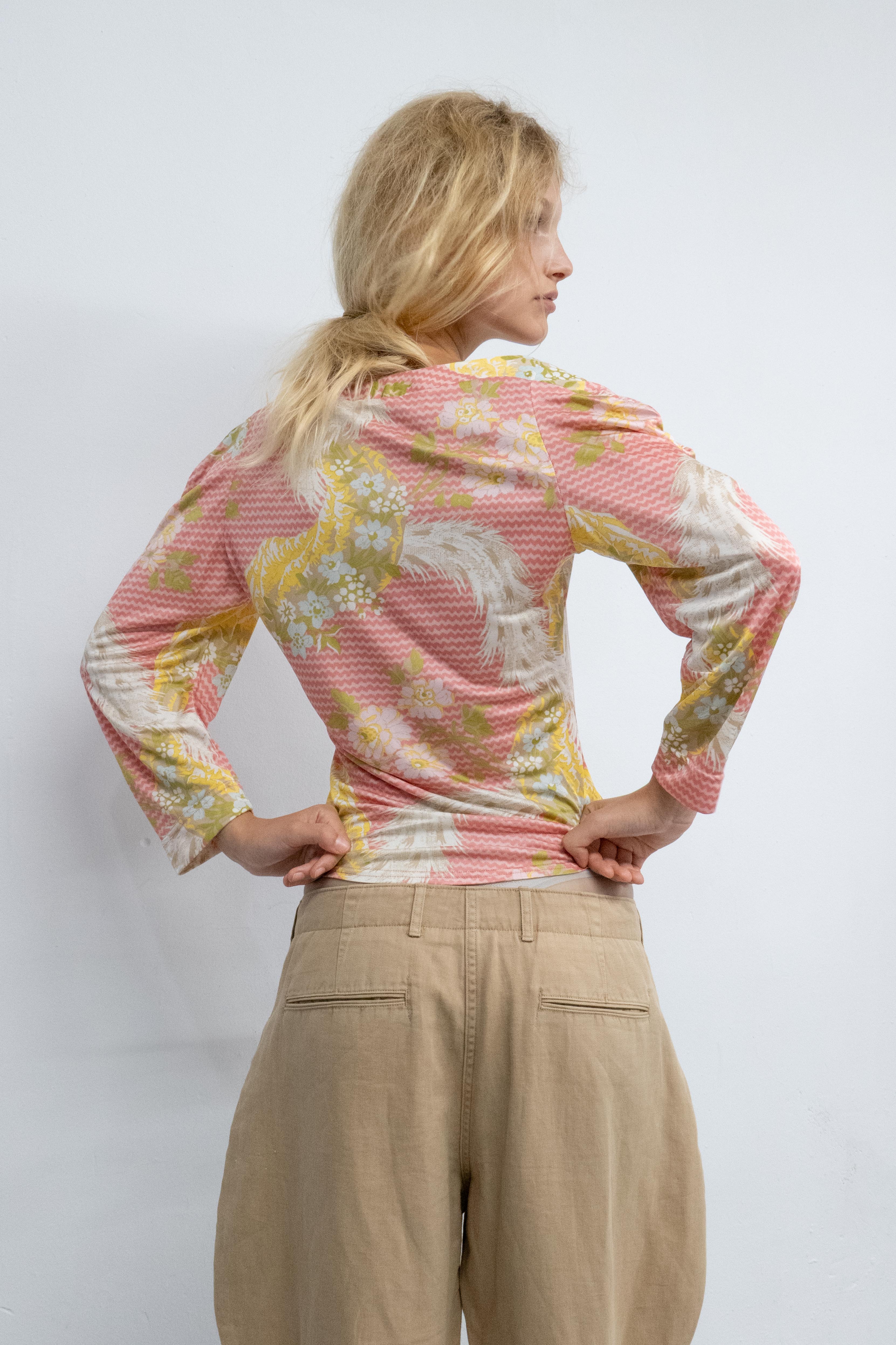SS2001 GOLD LABEL FLORAL TOP