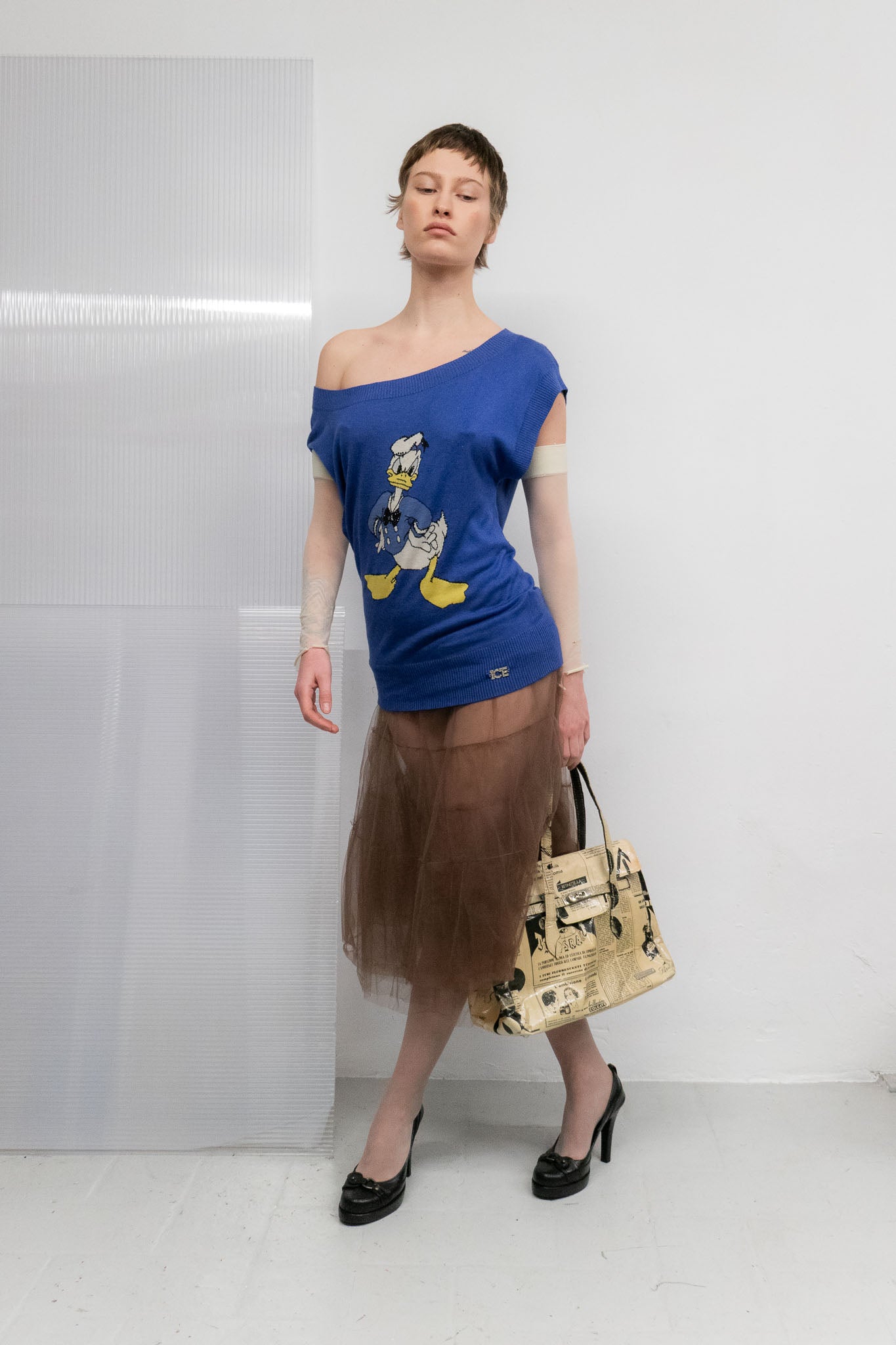 BROWN MESH TUTU SKIRT
