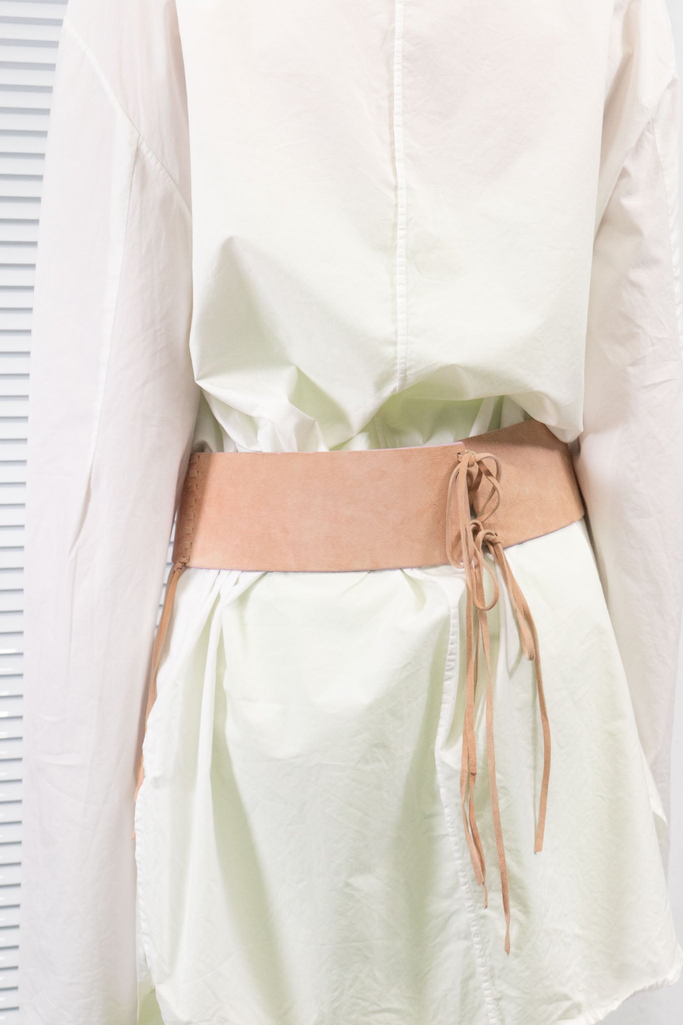 PLEIN SUD PINK SUEDE FRINGE BELT