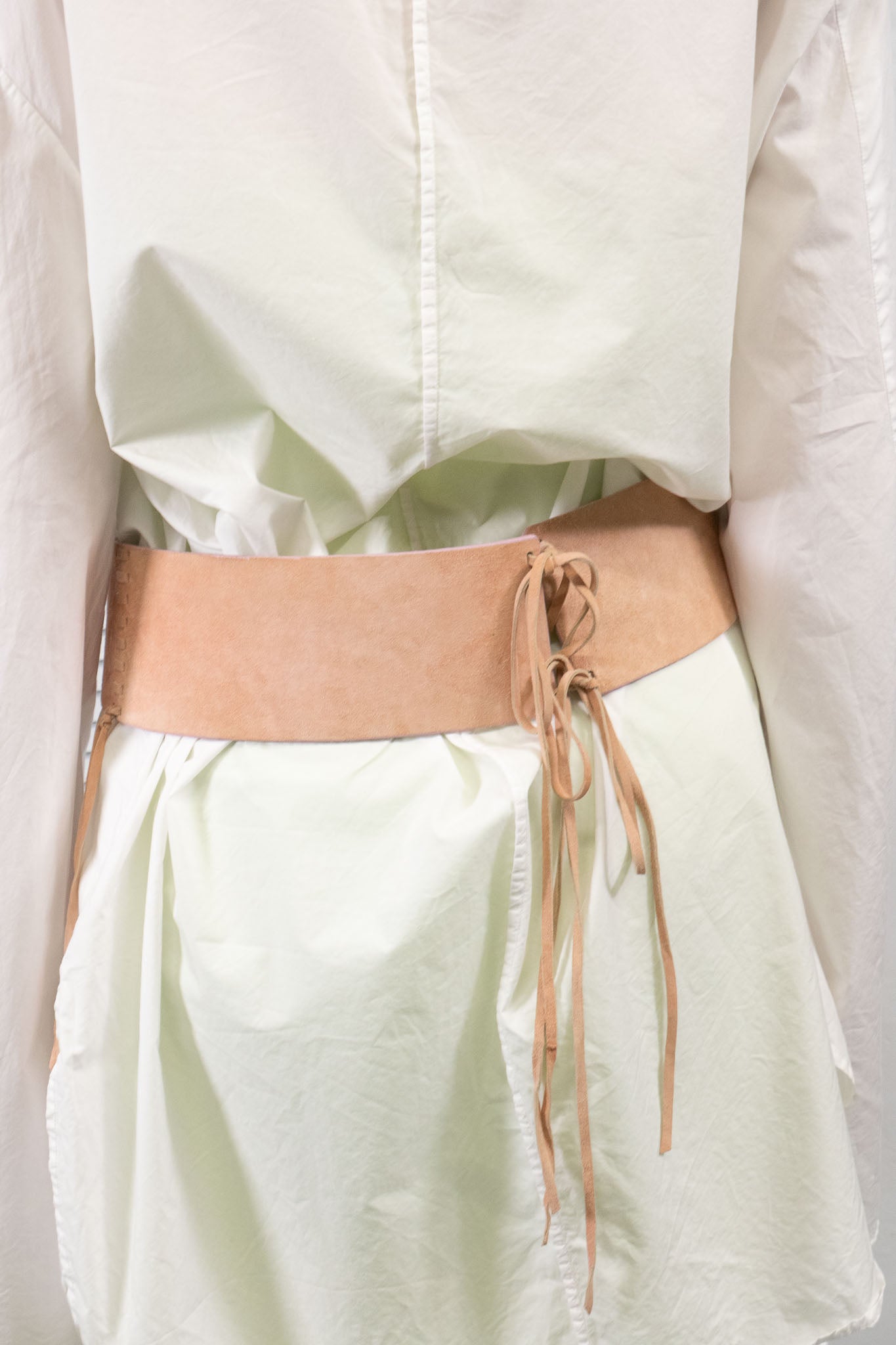 PLEIN SUD PINK SUEDE FRINGE BELT