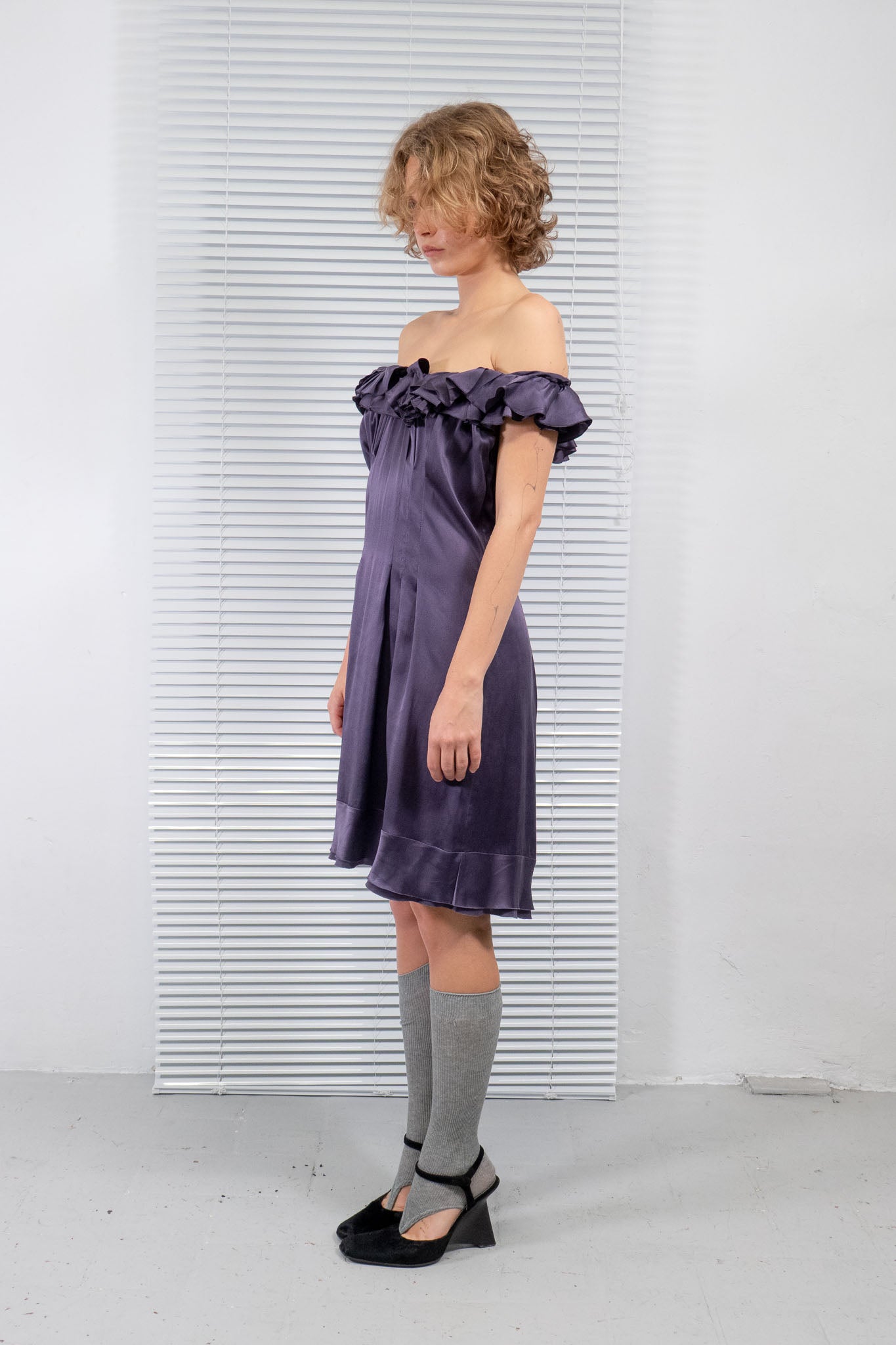 PRADA SILK RUFFLES DOLL DRESS