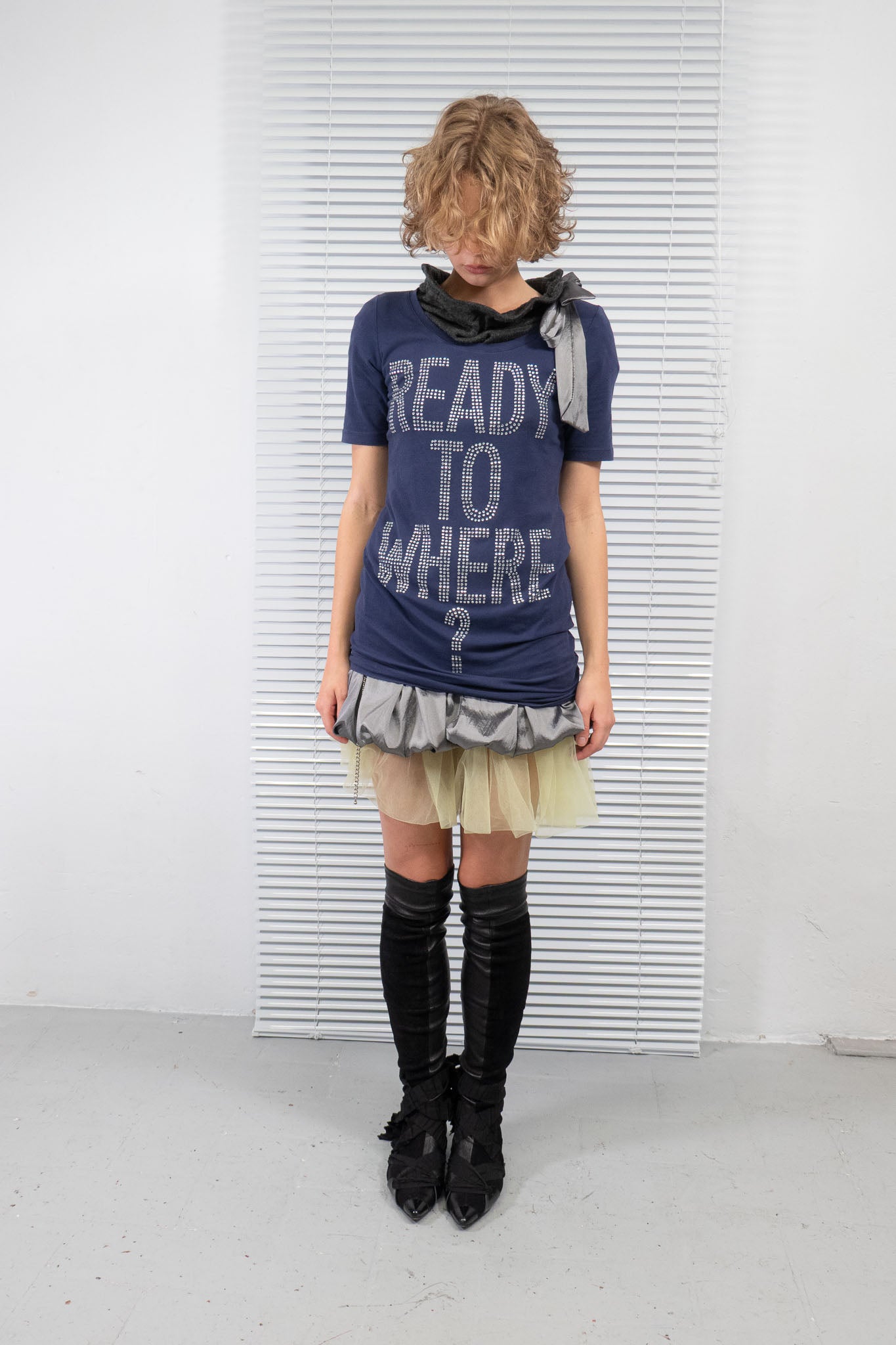 MOSCHINO 'READY FOR WHERE?' TOP