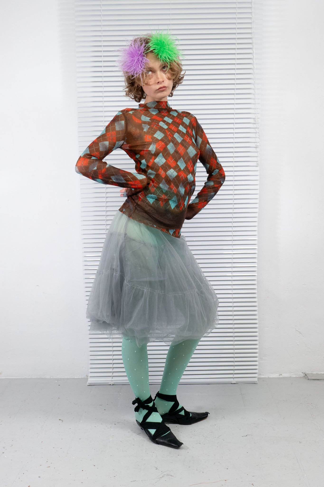 JEAN PAUL GUALTIER 90'S ARGLYE TOP
