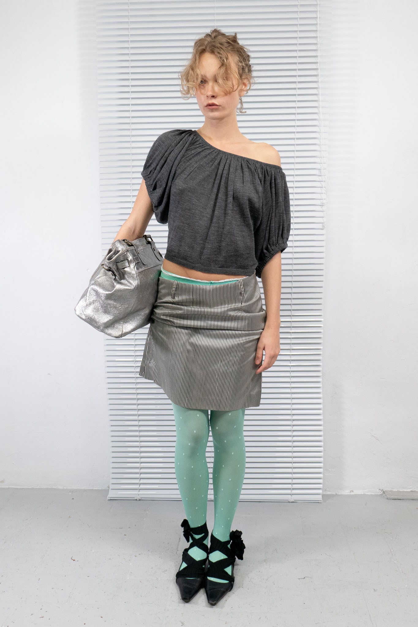 PRADA WOOL PUFF SLEEVES TOP