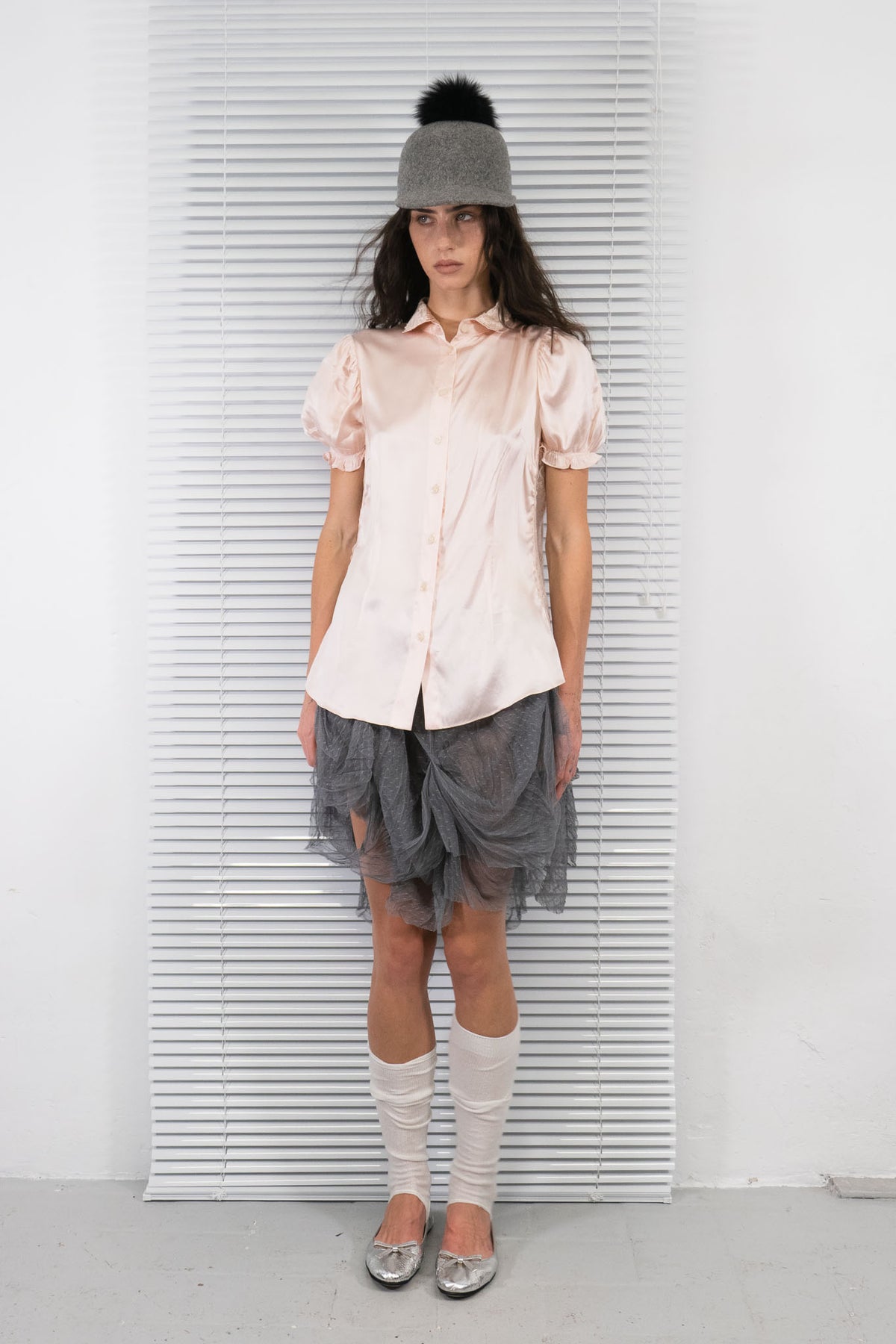 DOLCE & GBBANA SILK PINK LACE SHIRT