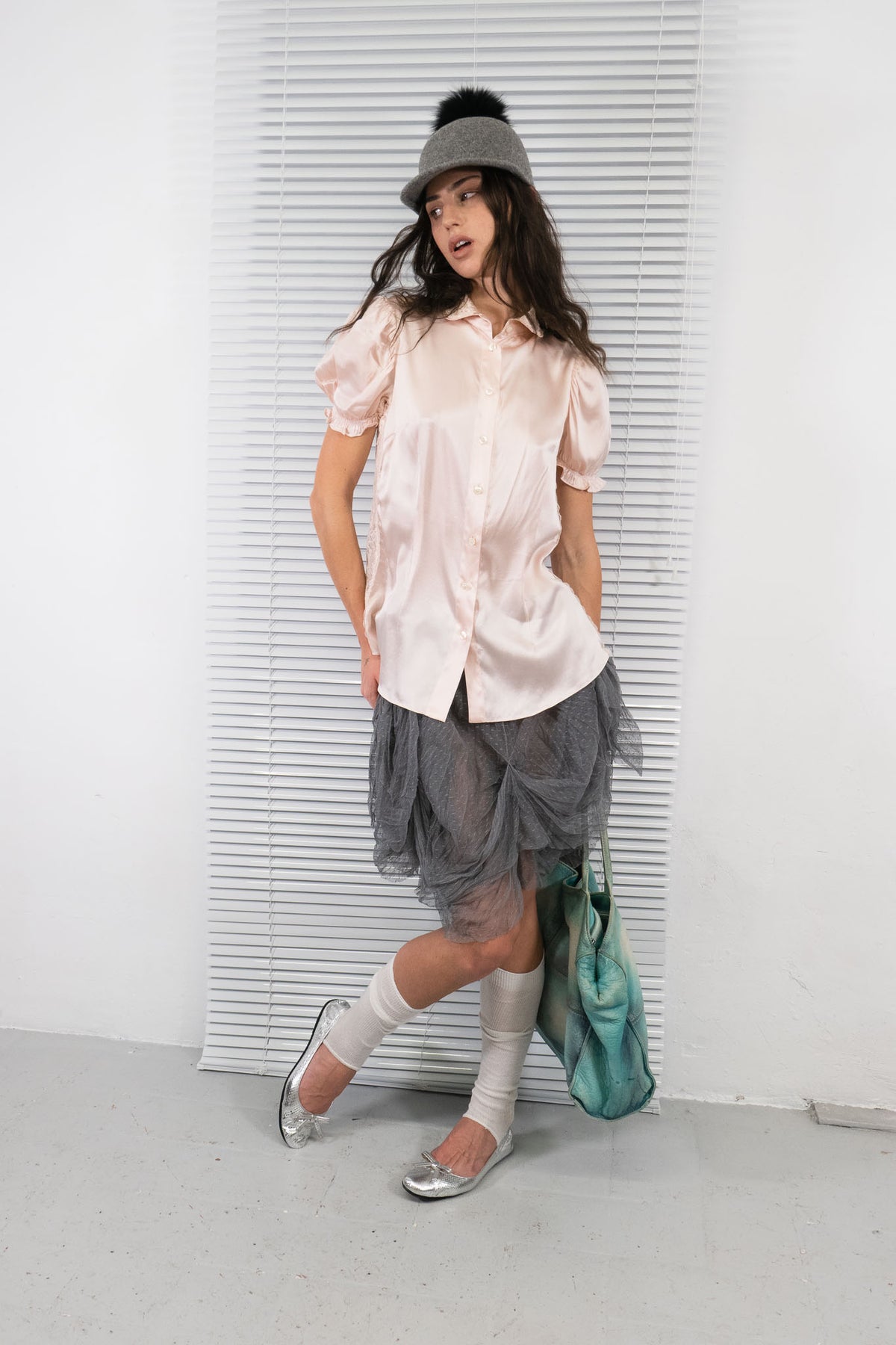 DOLCE & GBBANA SILK PINK LACE SHIRT