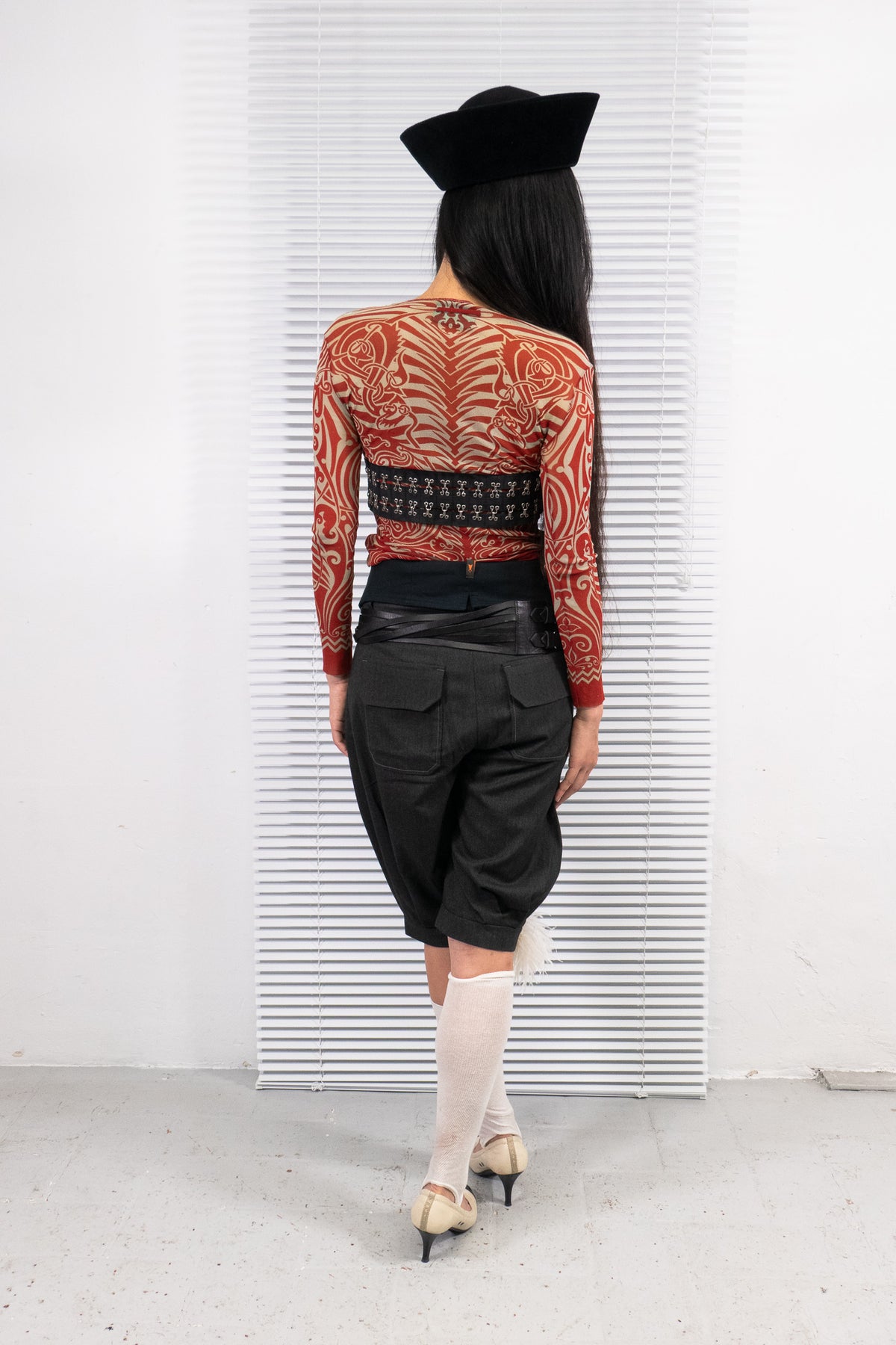 JEAN PAUL GAULTIER SS 1996 CYBER TRIBAL TOP