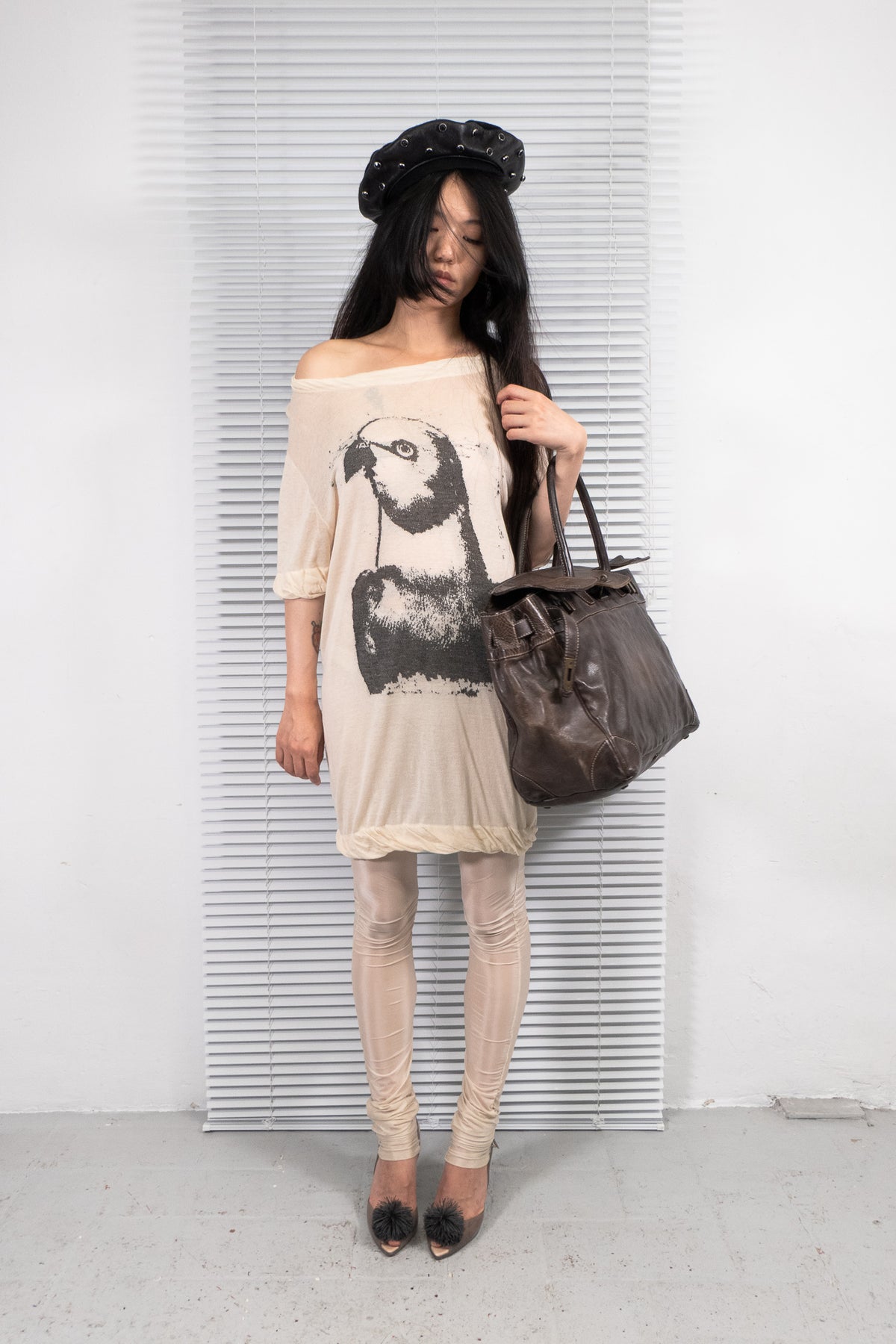 CREAM PARROT TOP