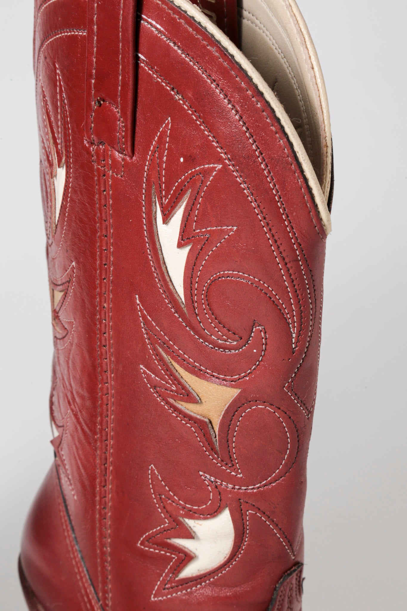 Red Flame Cowboy Boots (36)